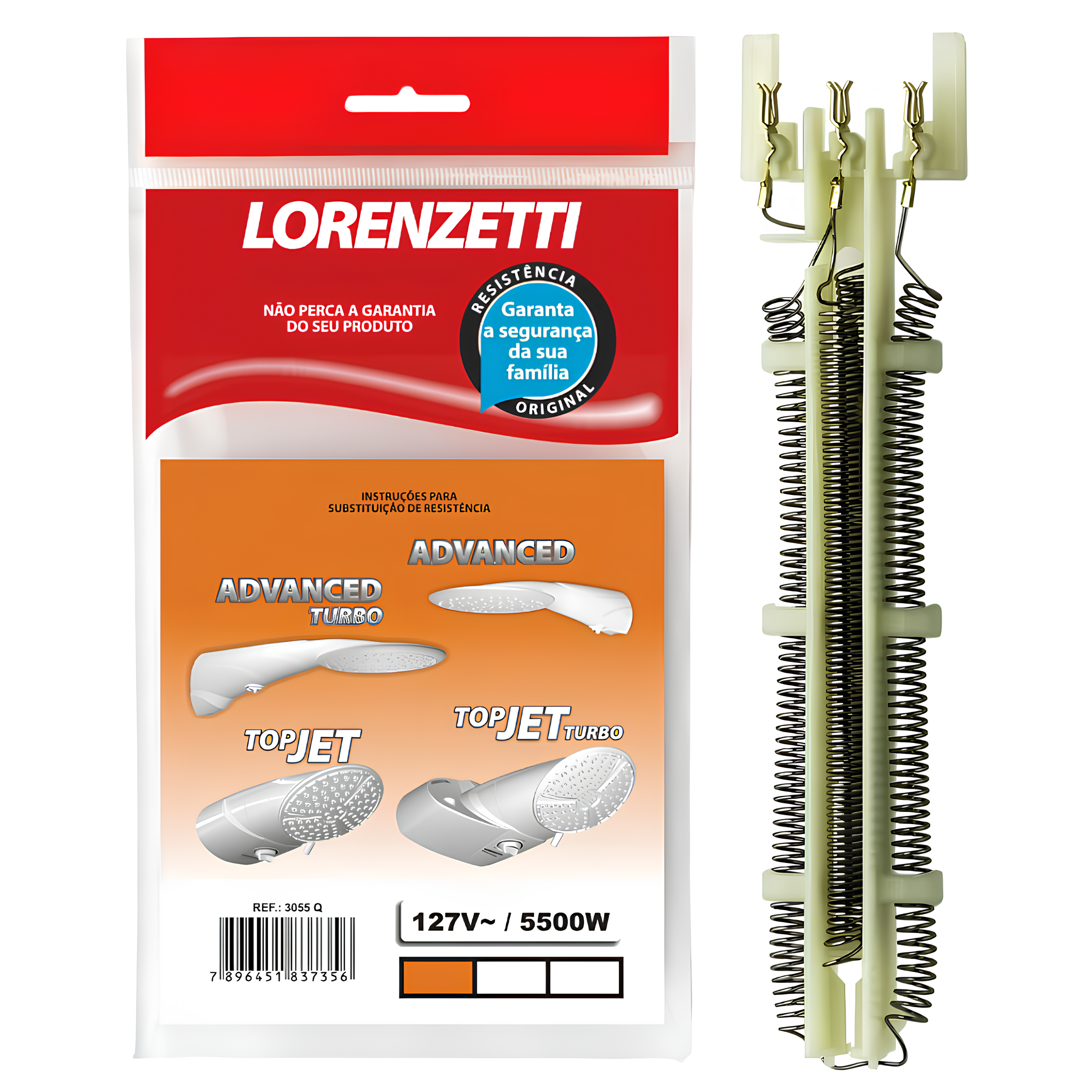 Resistência Advanced Top Jet 3055-Q 5500W 127V Lorenzetti