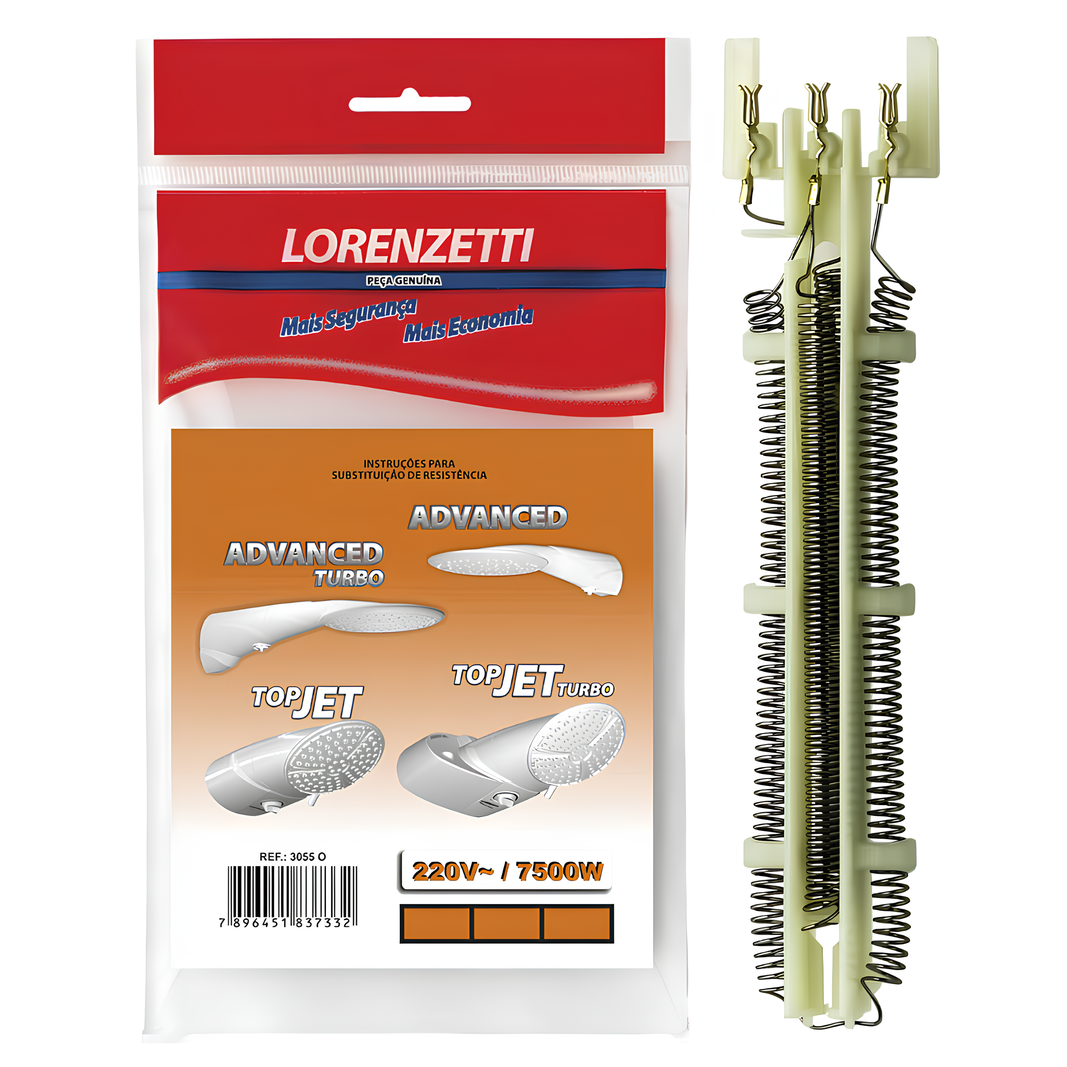 Resistência Advanced Top Jet 3055-O 7500W 220V Lorenzetti
