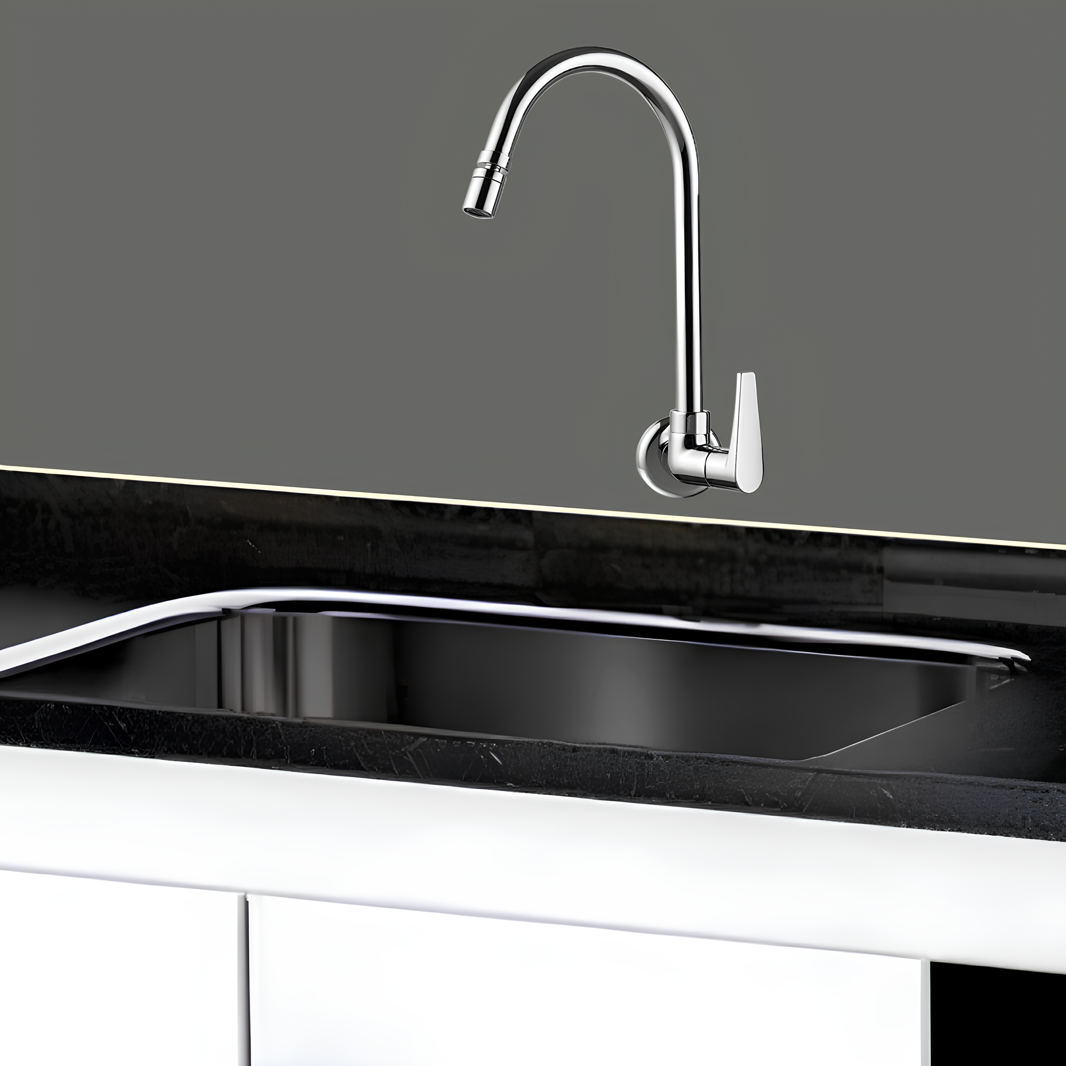 Torneira Para Cozinha De Parede Bica Móvel Loren Joy 1168 C32 Lorenzetti