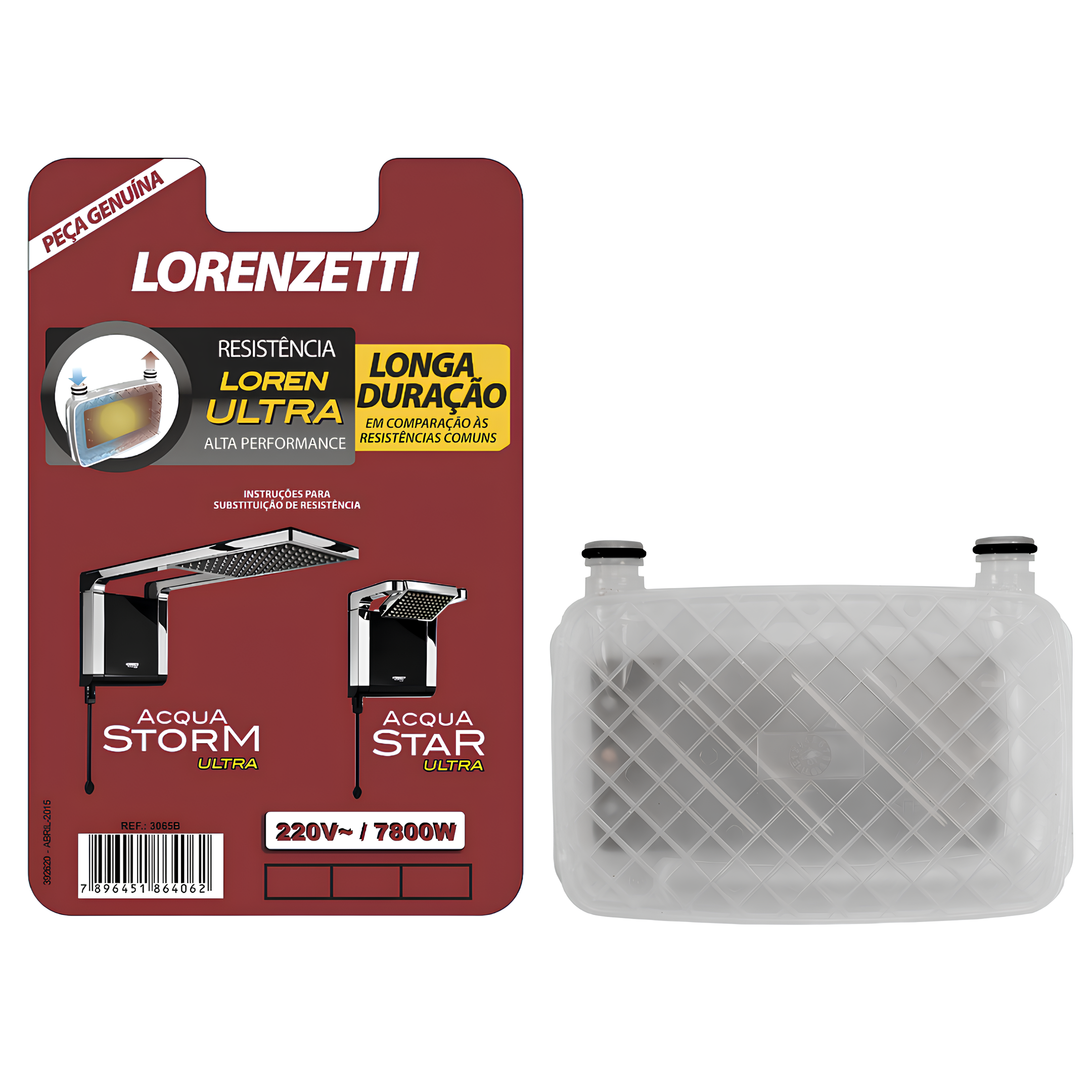 Resistência Acqua Duo Ultra 3065 5500W 127V Lorenzetti