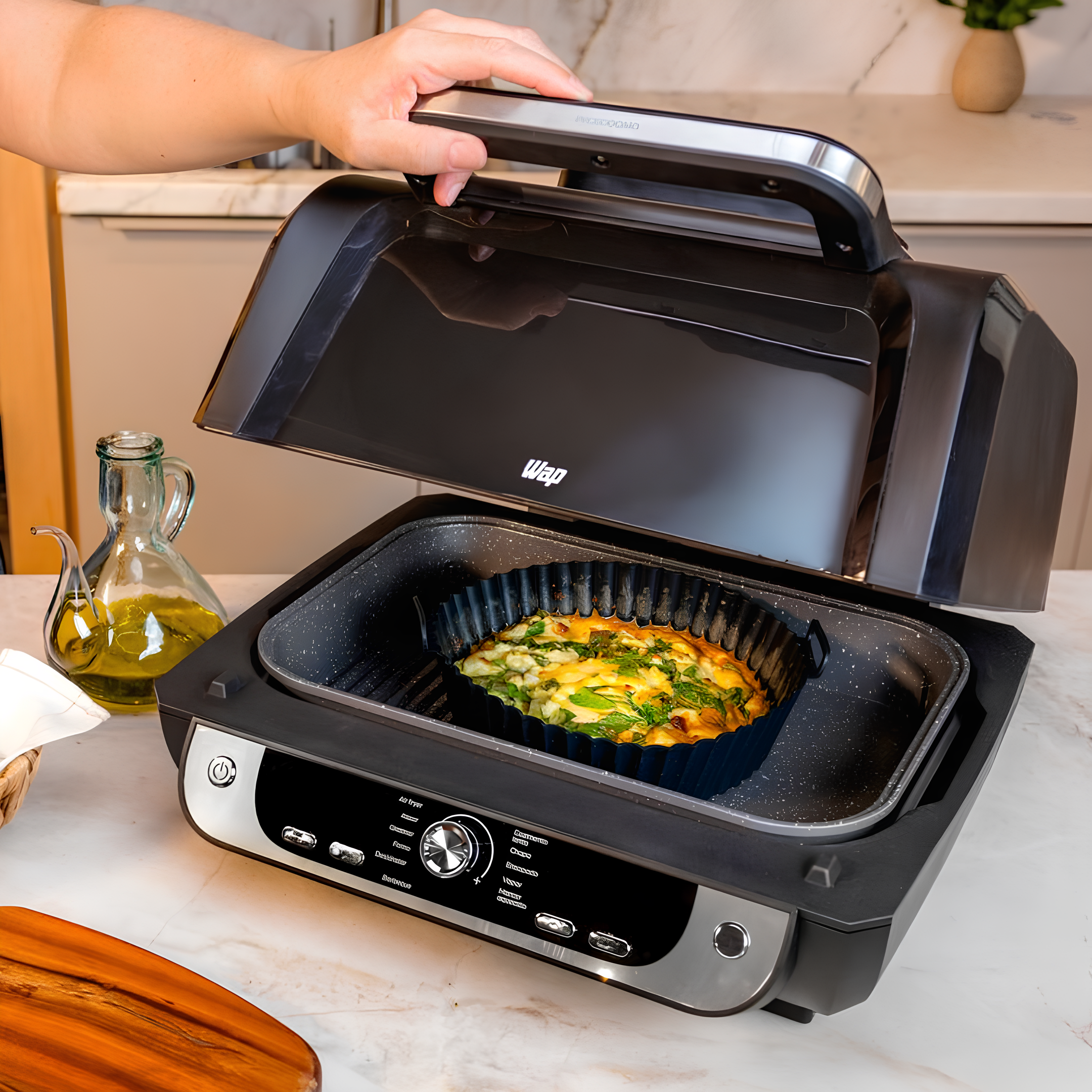 Fritadeira Elétrica Air Fryer Barbecue Digital 10 Litros Wap