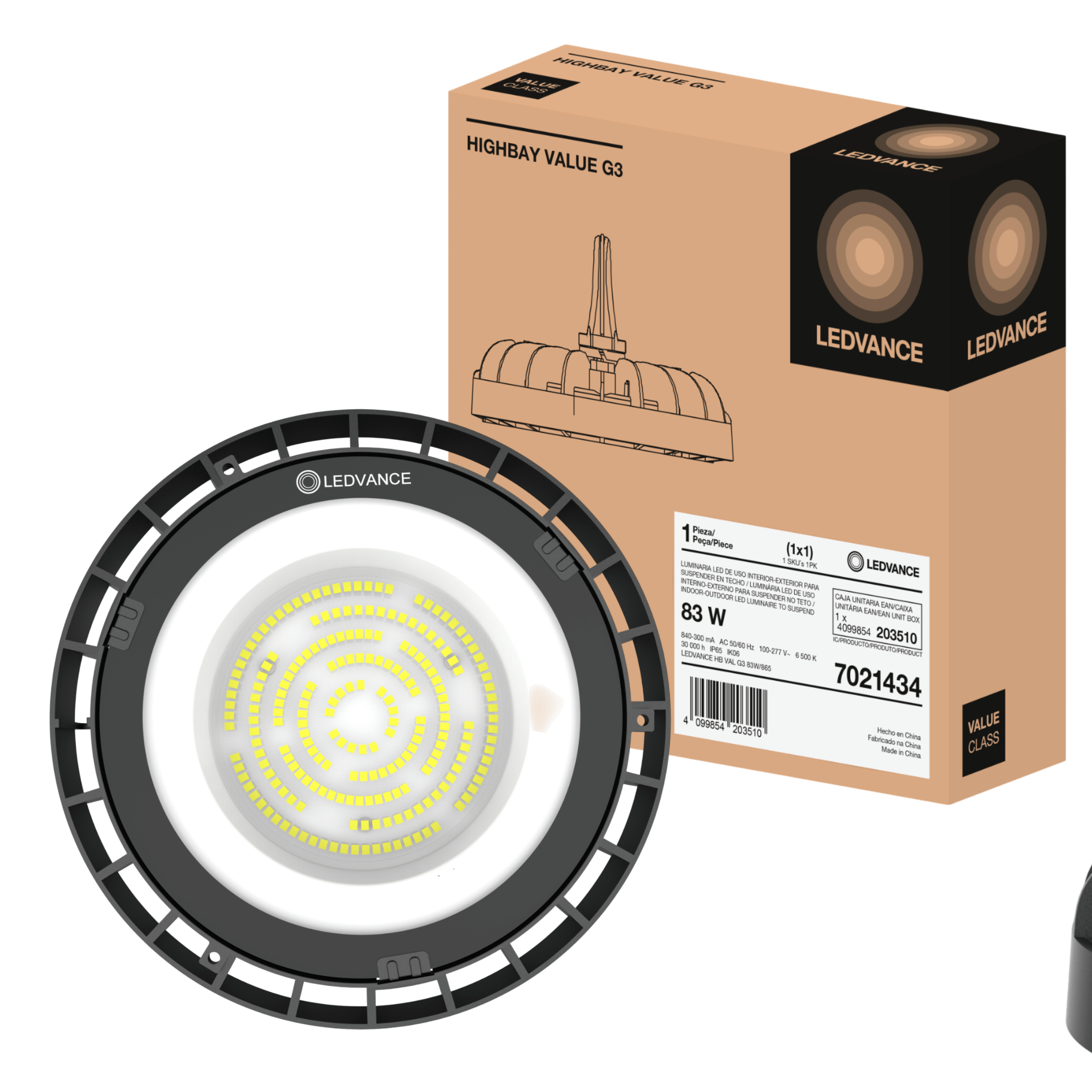 Luminaria Led Industrial Value 150W 6500K 19500Lm G3 Ledvance