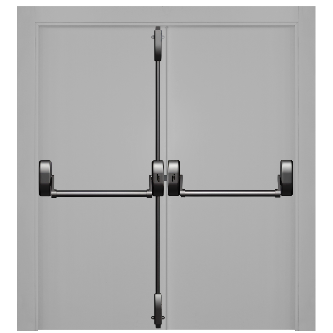 Barra Antipanico Pha1000 Porta Dupla Preta 3Mts 3 Pontos De Travamento Dorma