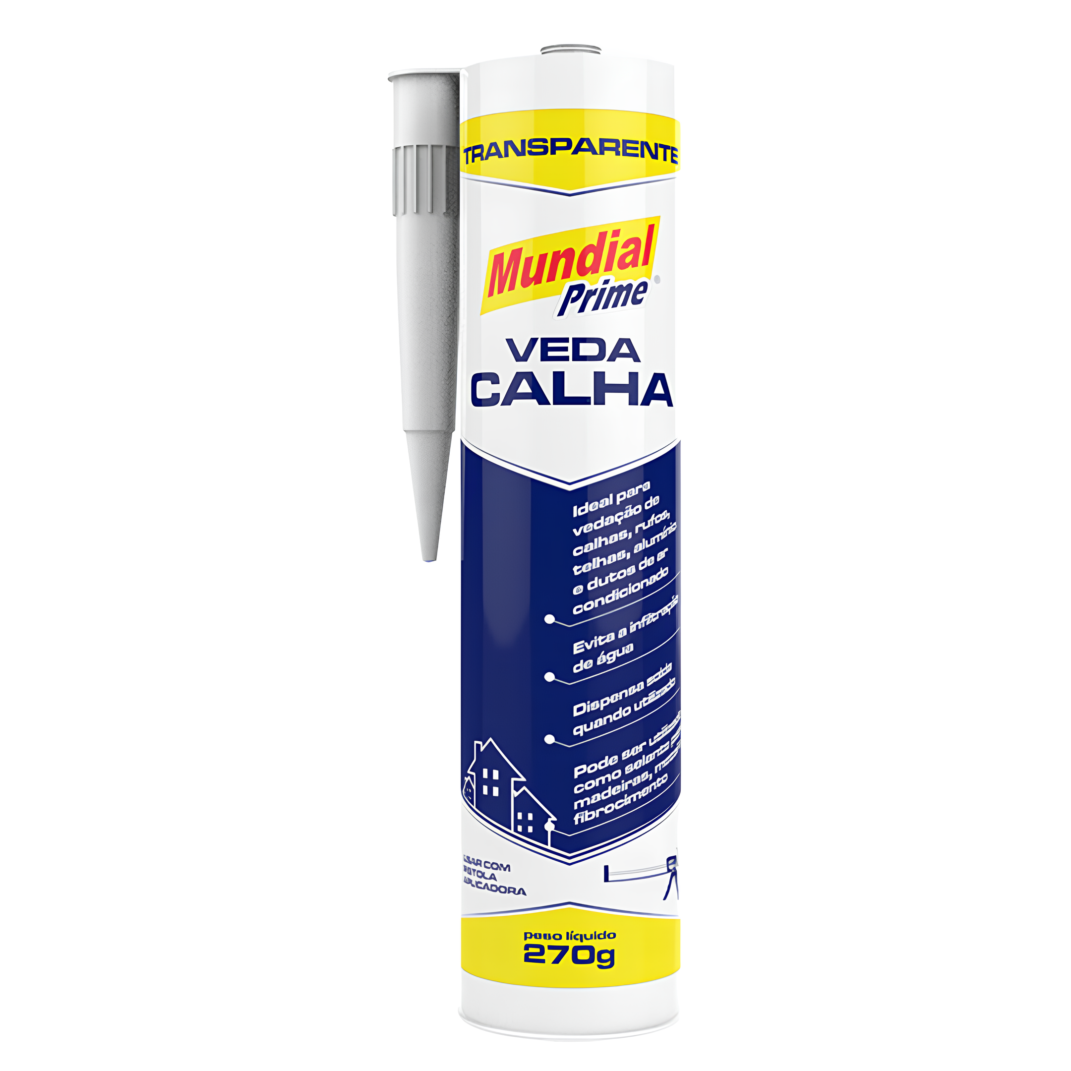 Veda Calha Transparente 300Ml 270G LI05000007 Mundial Prime