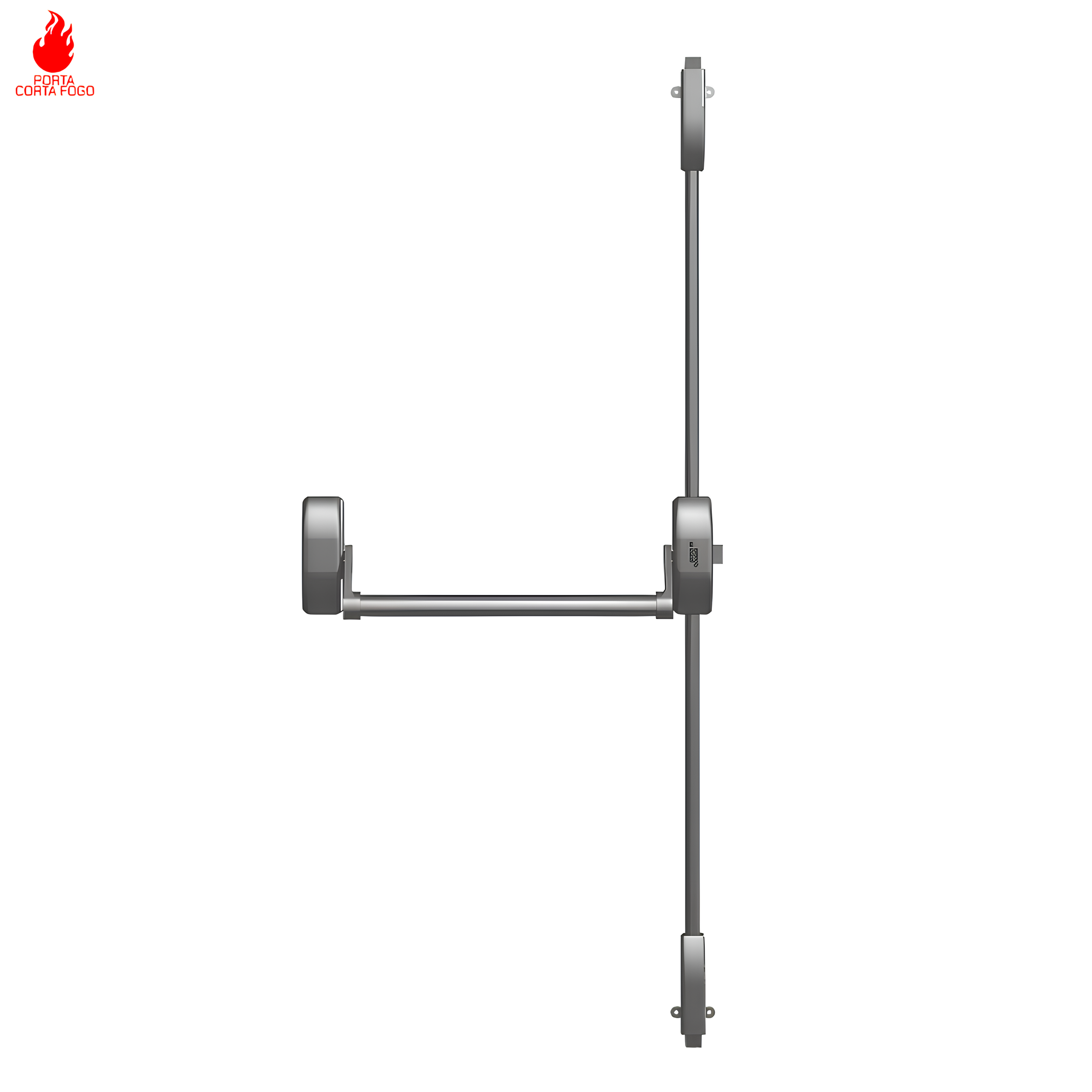 Barra Antipanico pushbar 3Mts 2pontos de Travamento Dorma