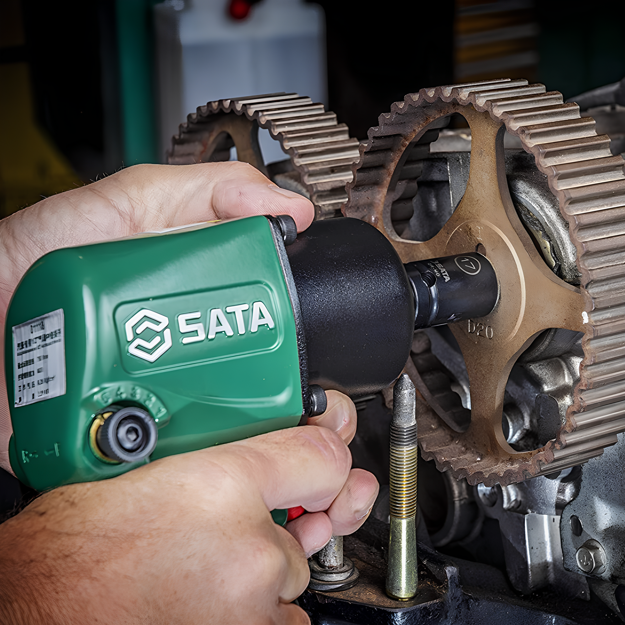 Jogo Soquete Impacto Parede Fina Curto/Longo 1/2" 26 Peças Sata