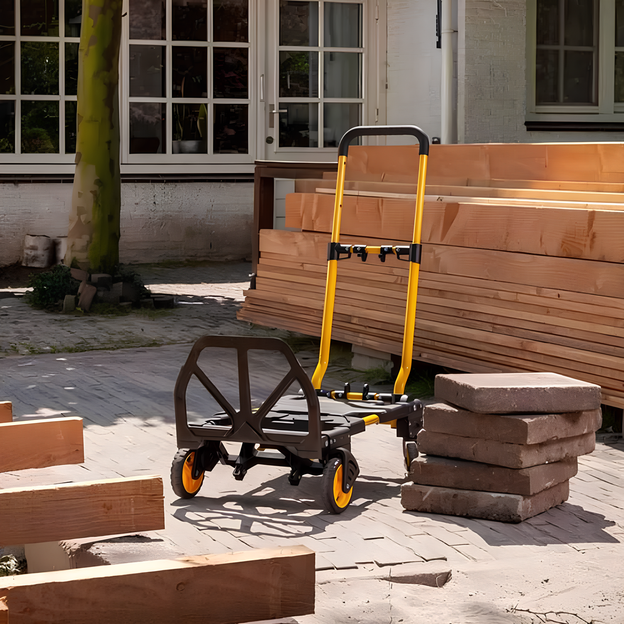 Carro Para Transportar Carga 2 Em 1 70/137 Kg STST98375L-BR Stanley