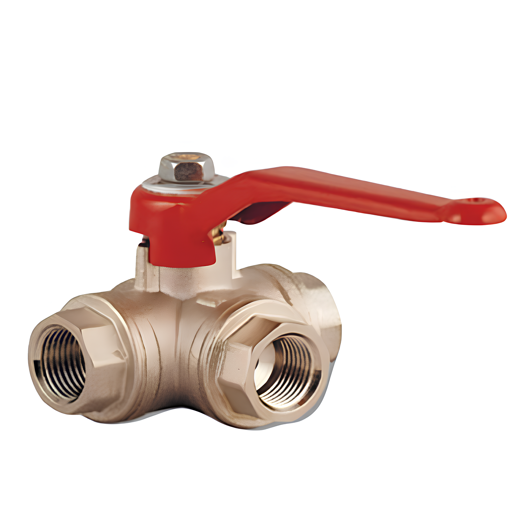 Valvula Esfera Fêmea 3 Vias Em T Com Alavanca 3/4" 9082R005 Emmeti
