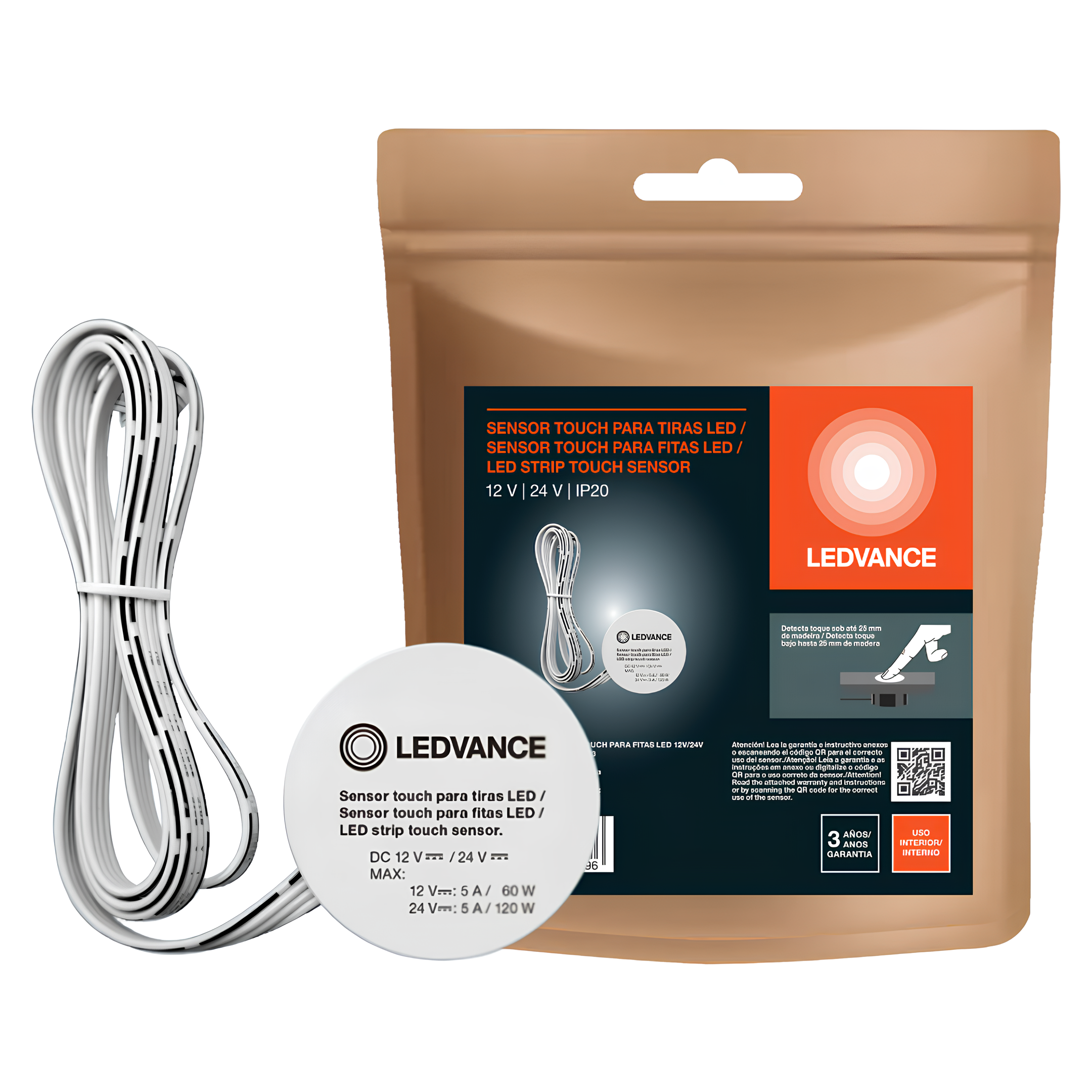 Sensor Touch Para Fitas Led 12V/24V Ip20 Ledvance