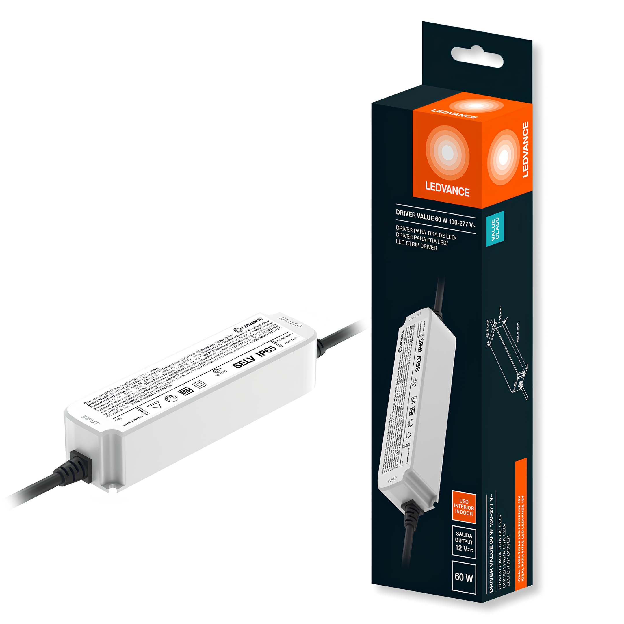 Driver Corrente Constante Value 60W Ip65 12V Bivolt Ledvance