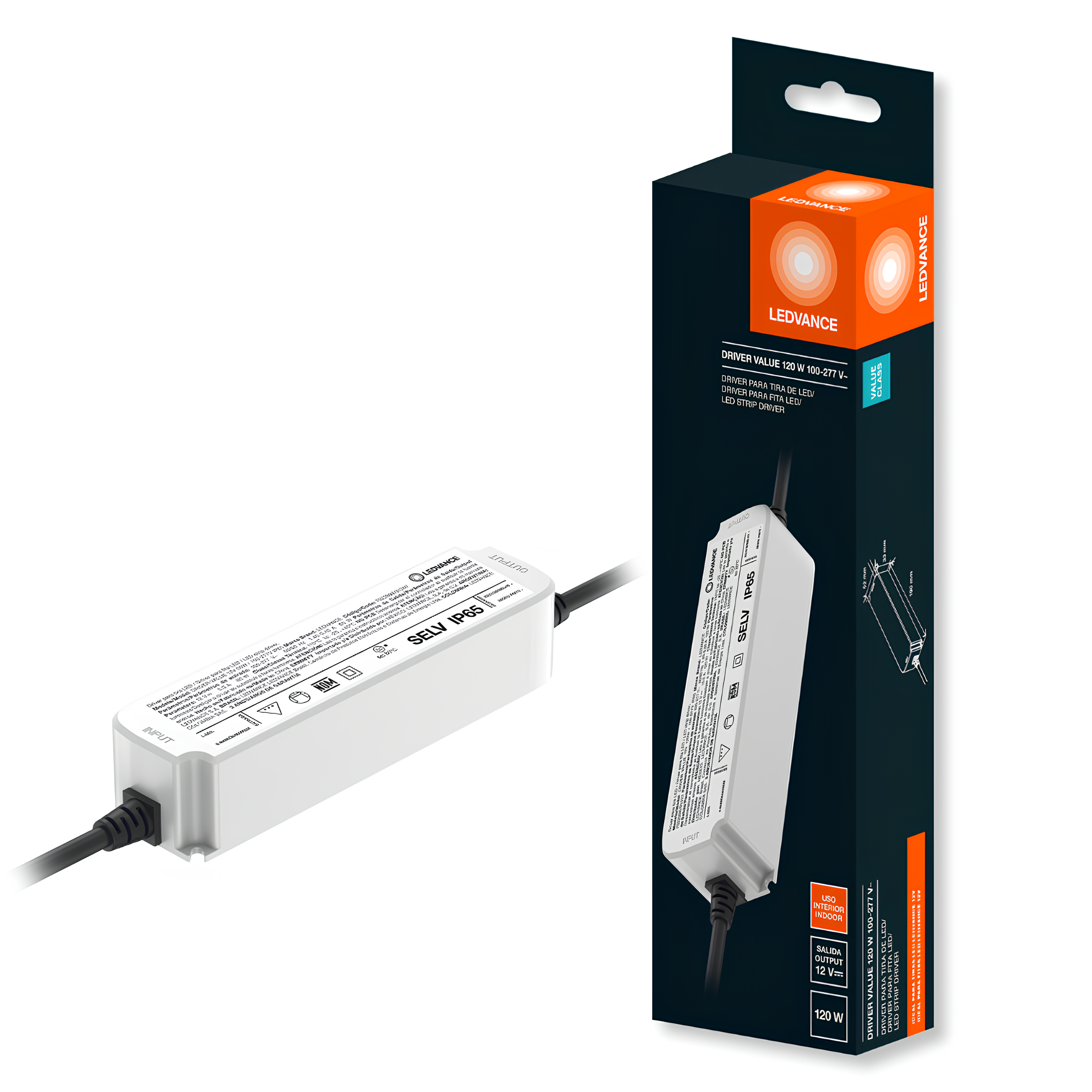 Driver Corrente Constante Value 120W Ip65 12V Bivolt Ledvance