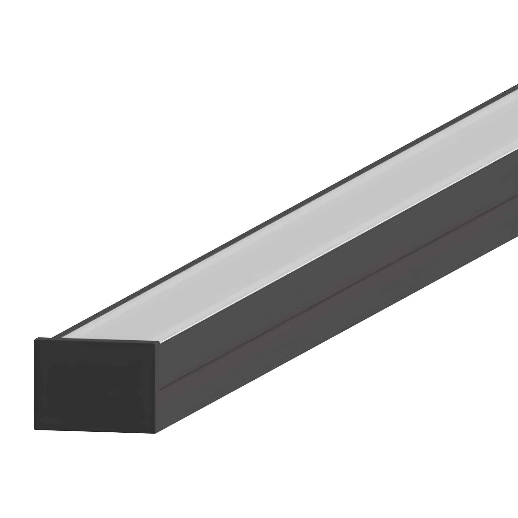 Perfil De Sobrepor Amalfi Preto 16X11x2000 SE-255.3293 Save Energy