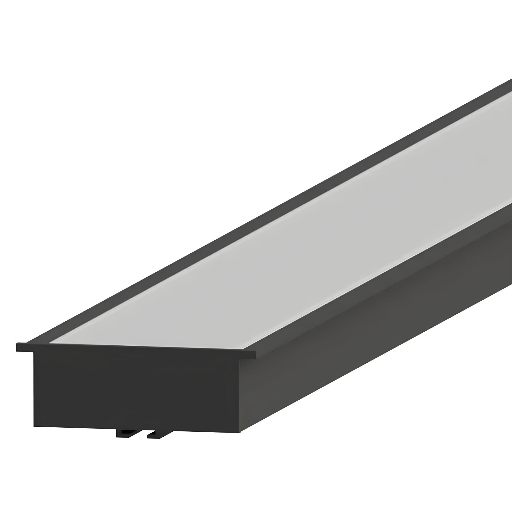 Perfil De Embutir Milano Preto 62x20x3000 SE-255.3284 Save Energy