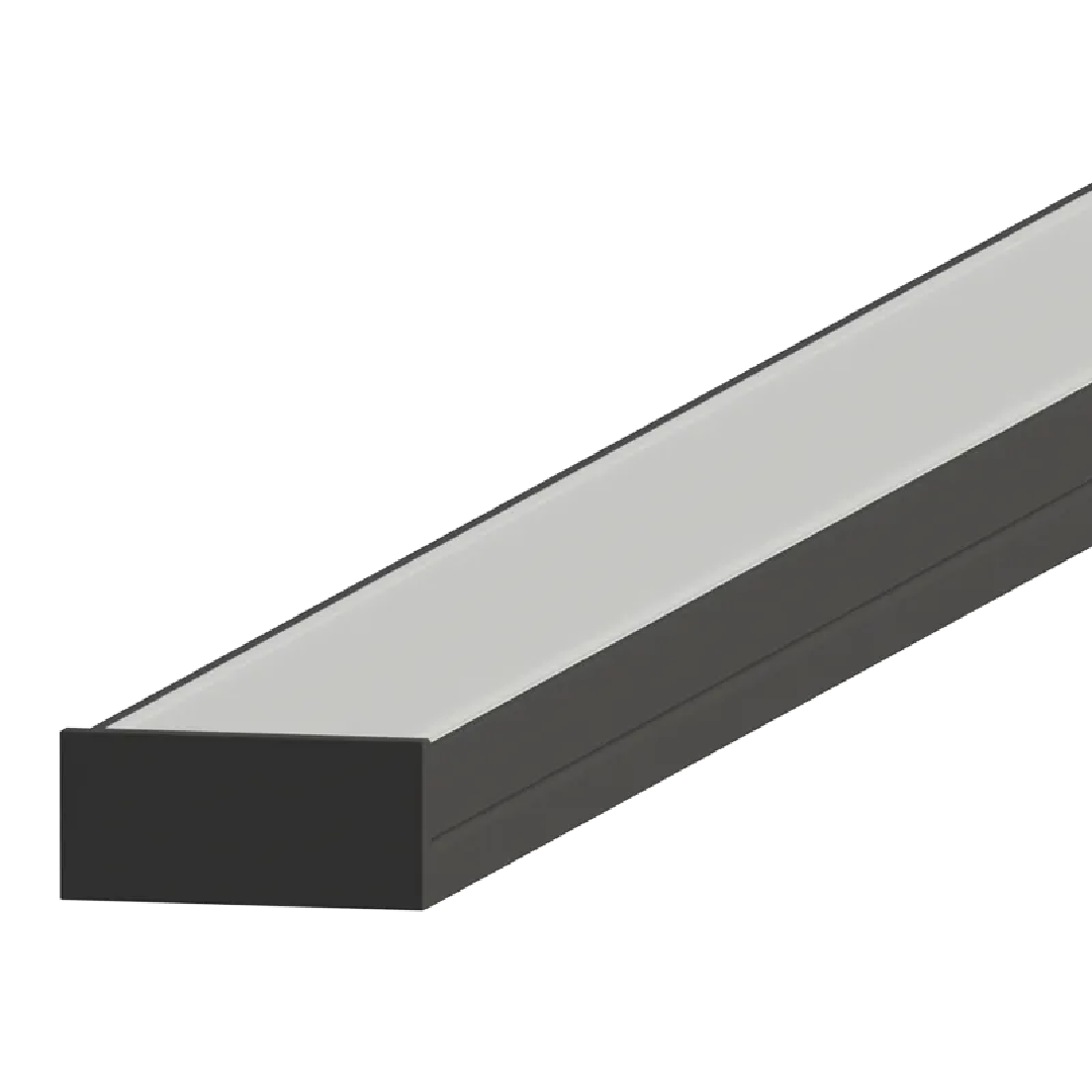 Perfil De Sobrepor Sardegna Preto 30x13x1000 SE-255.3253 Save Energy