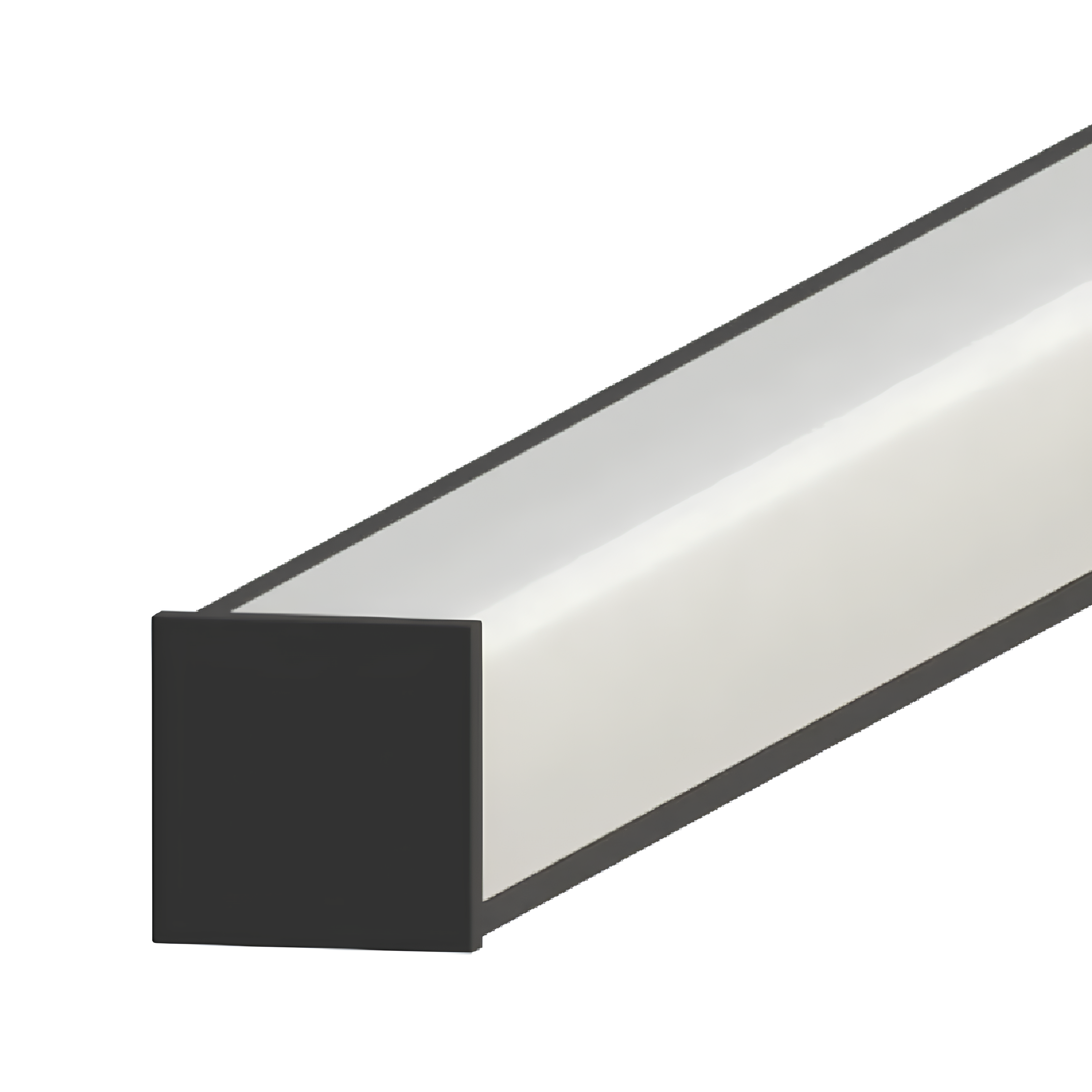 Perfil De Sobrepor Porto Fino Preto 16x16x3000 SE-255.3315 Save Energy