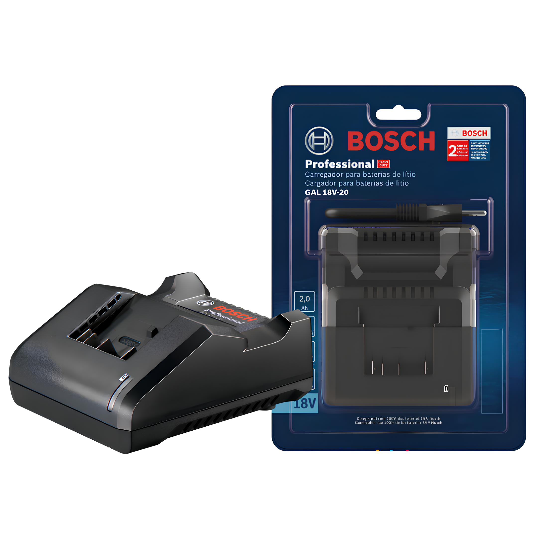 Carregador De Baterias 18V Corrente De Saída 2,0Ah Bivolt Bosch