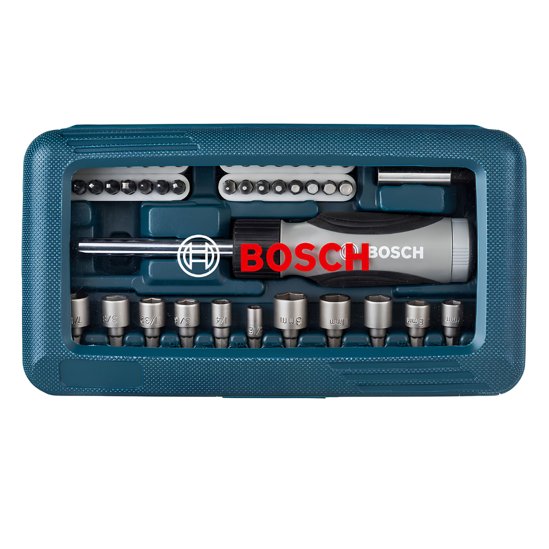 Kit De Pontas E Soquetes Para Parafusar Com 46 Peças Bosch