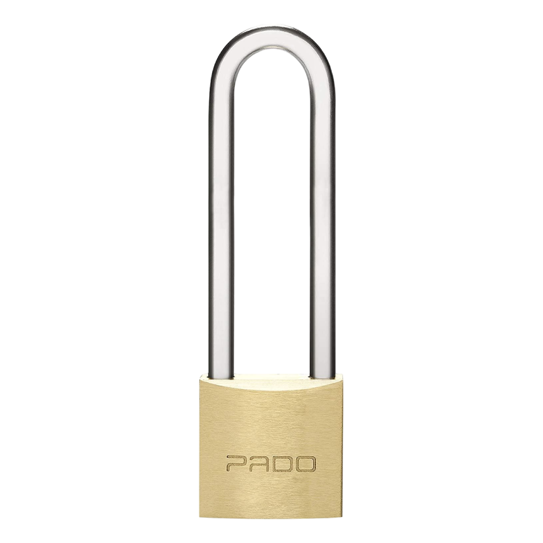 Cadeado Latão Haste Longa 35/50 Dourado 51000619 Pado