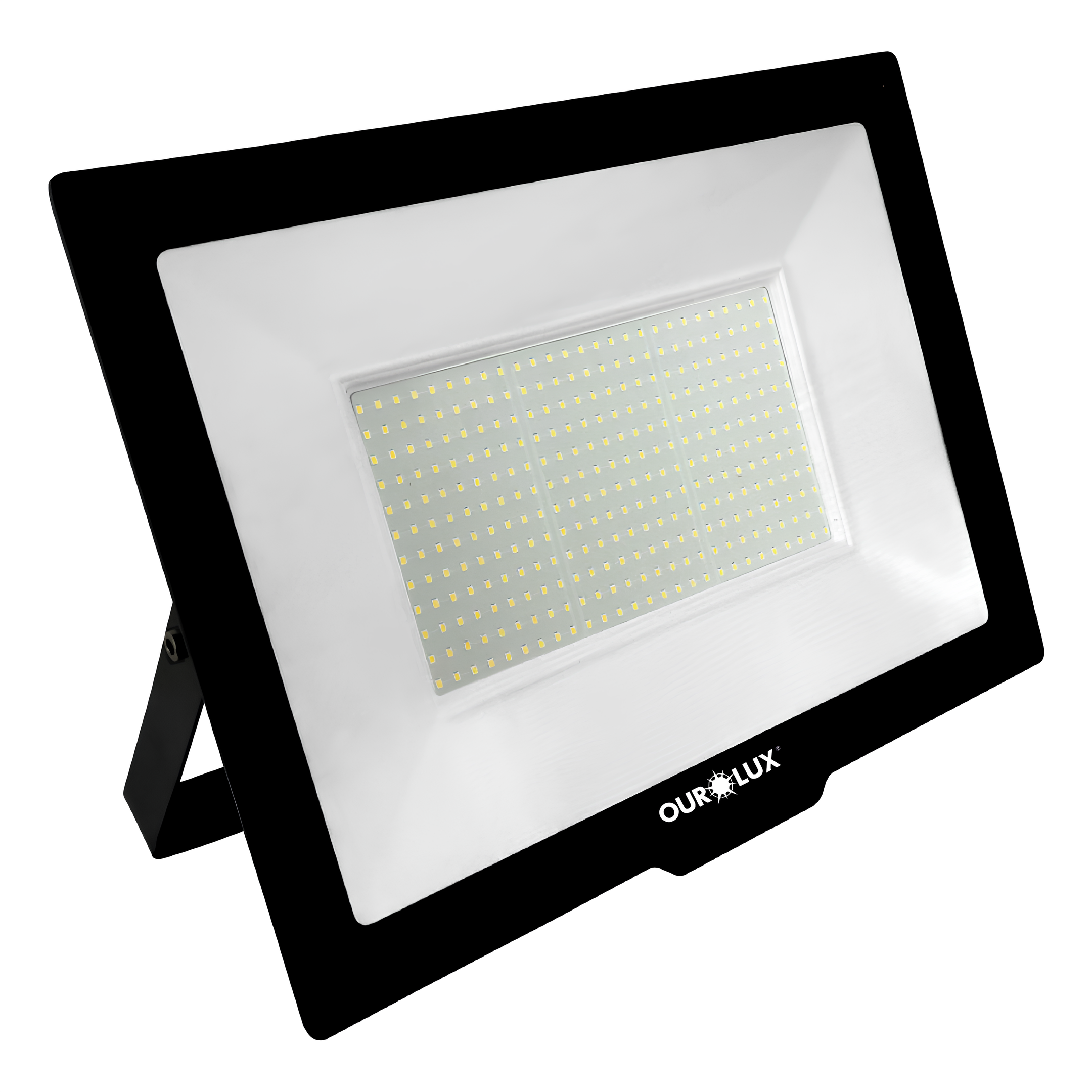 Refletor Led Retangular 400W 6500K Bivolt Ip65 Slim Ourolux