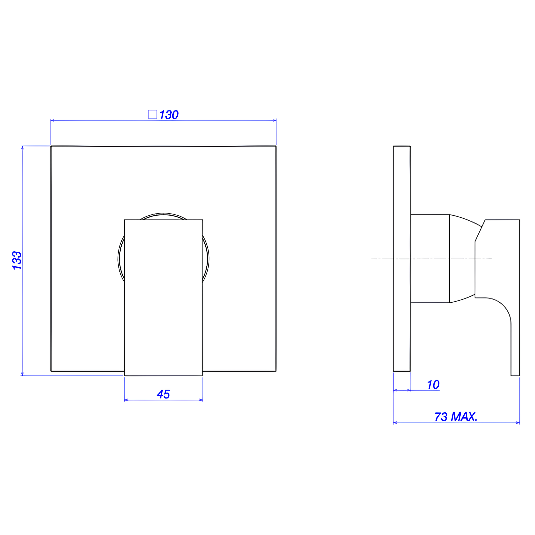 Acabamento Monocomando Para Chuveiro Cromado Unic 4993.C90.CHU Deca