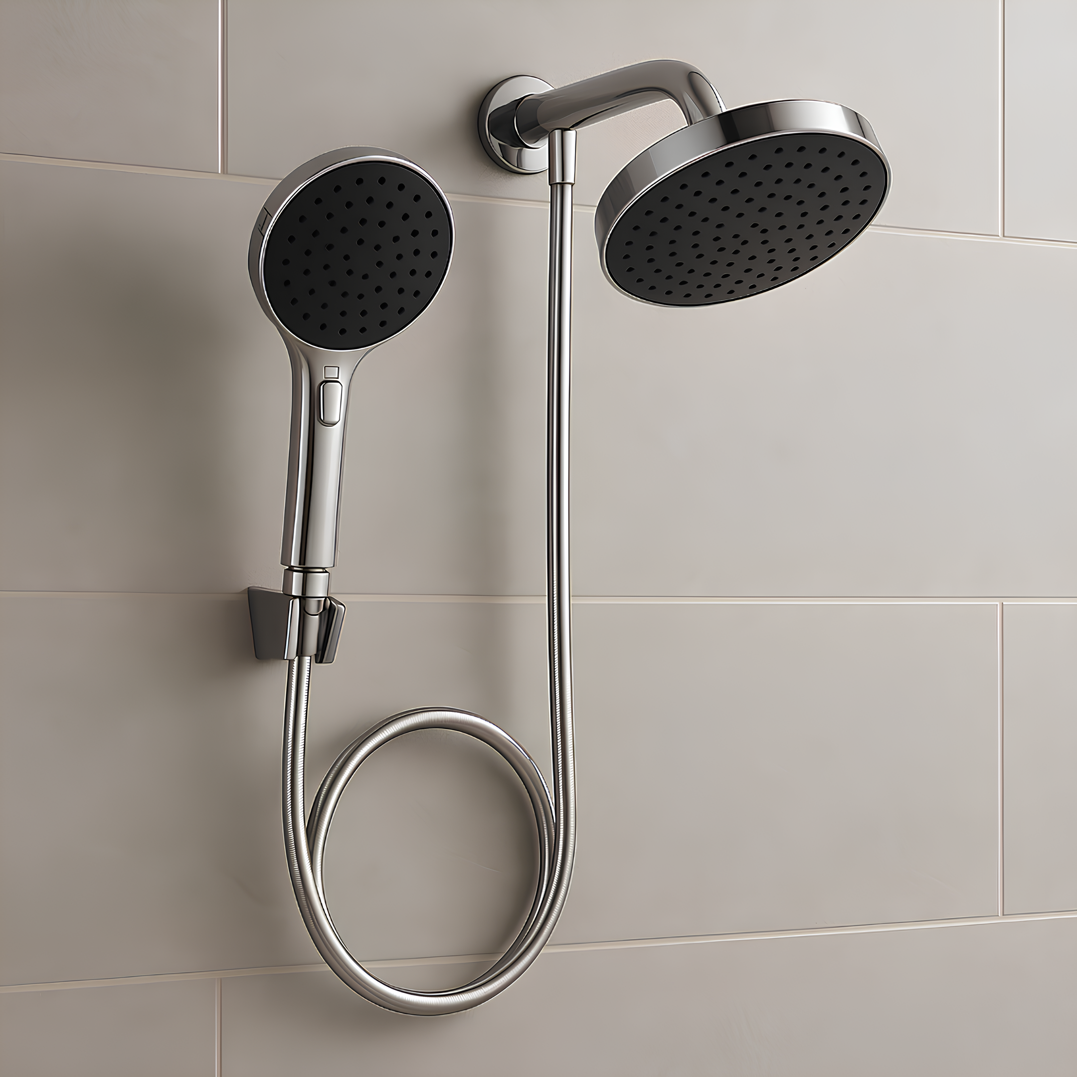 Chuveiro Redondo De Parede Com Desviador Cromado Flex 2083.C.DES Deca