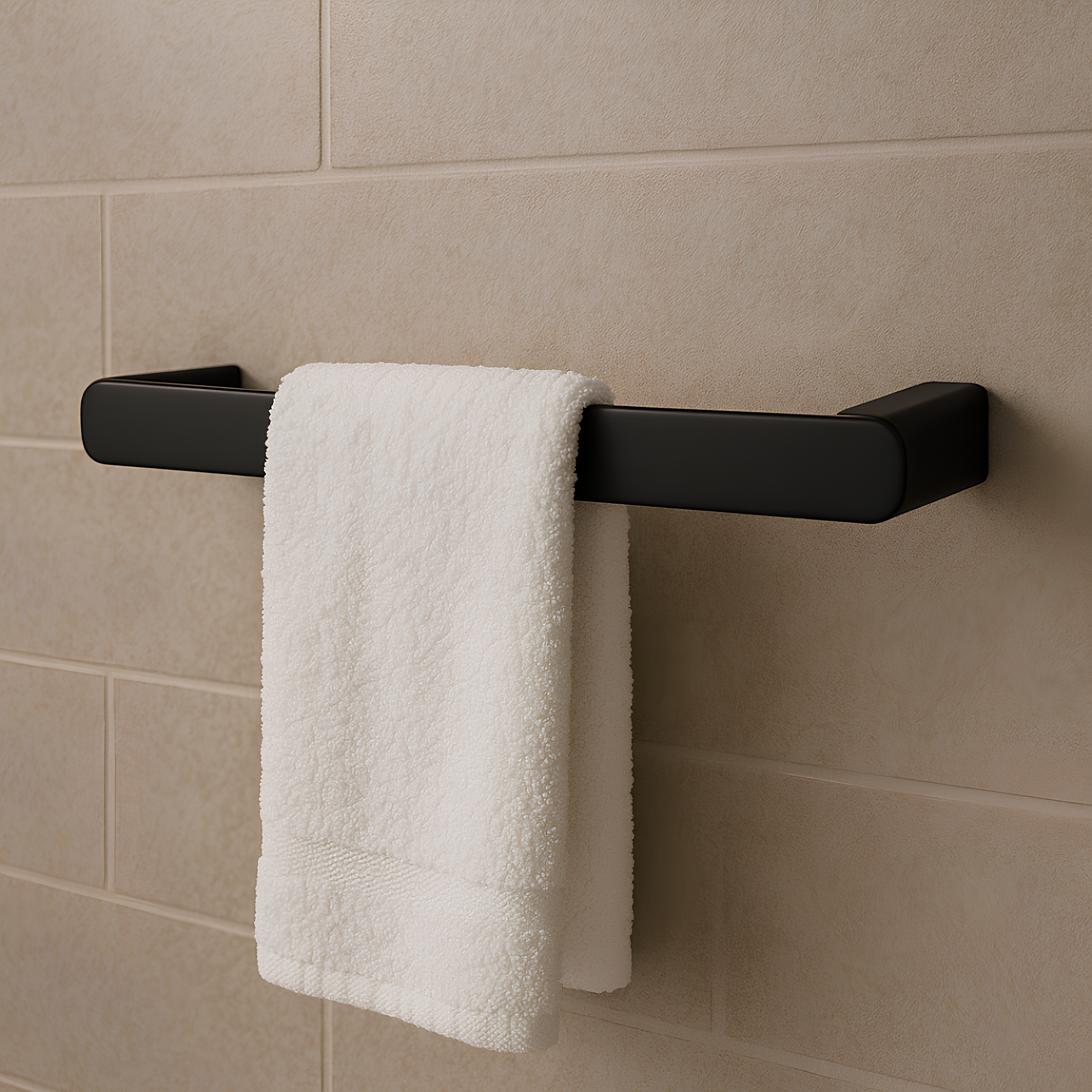 Porta Toalha Barra 30Cm Black Matte 2040.BL31.030.MT Deca