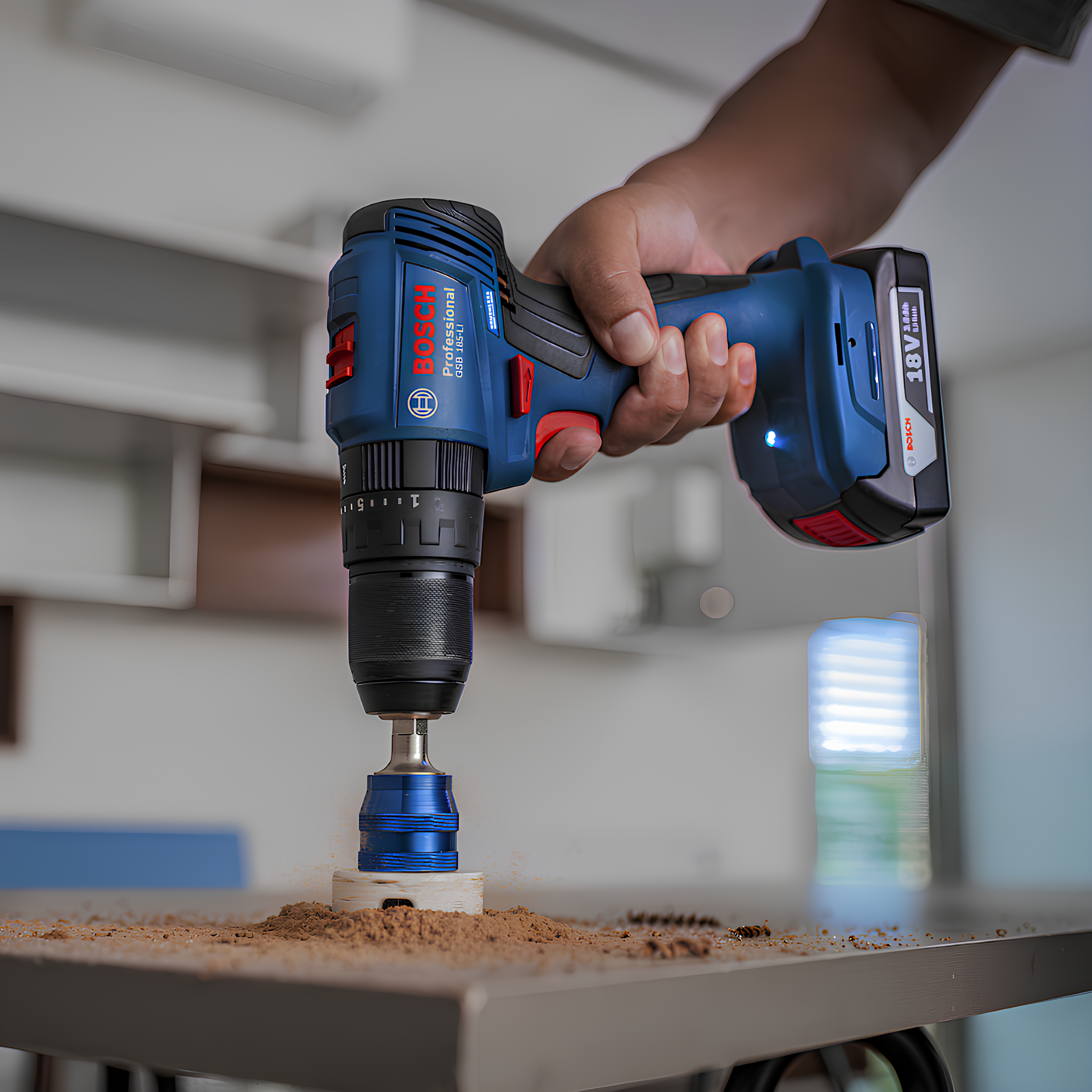 Combo Furadeira GSB185-LI + Chave impacto GDR18V200 2B Bosch