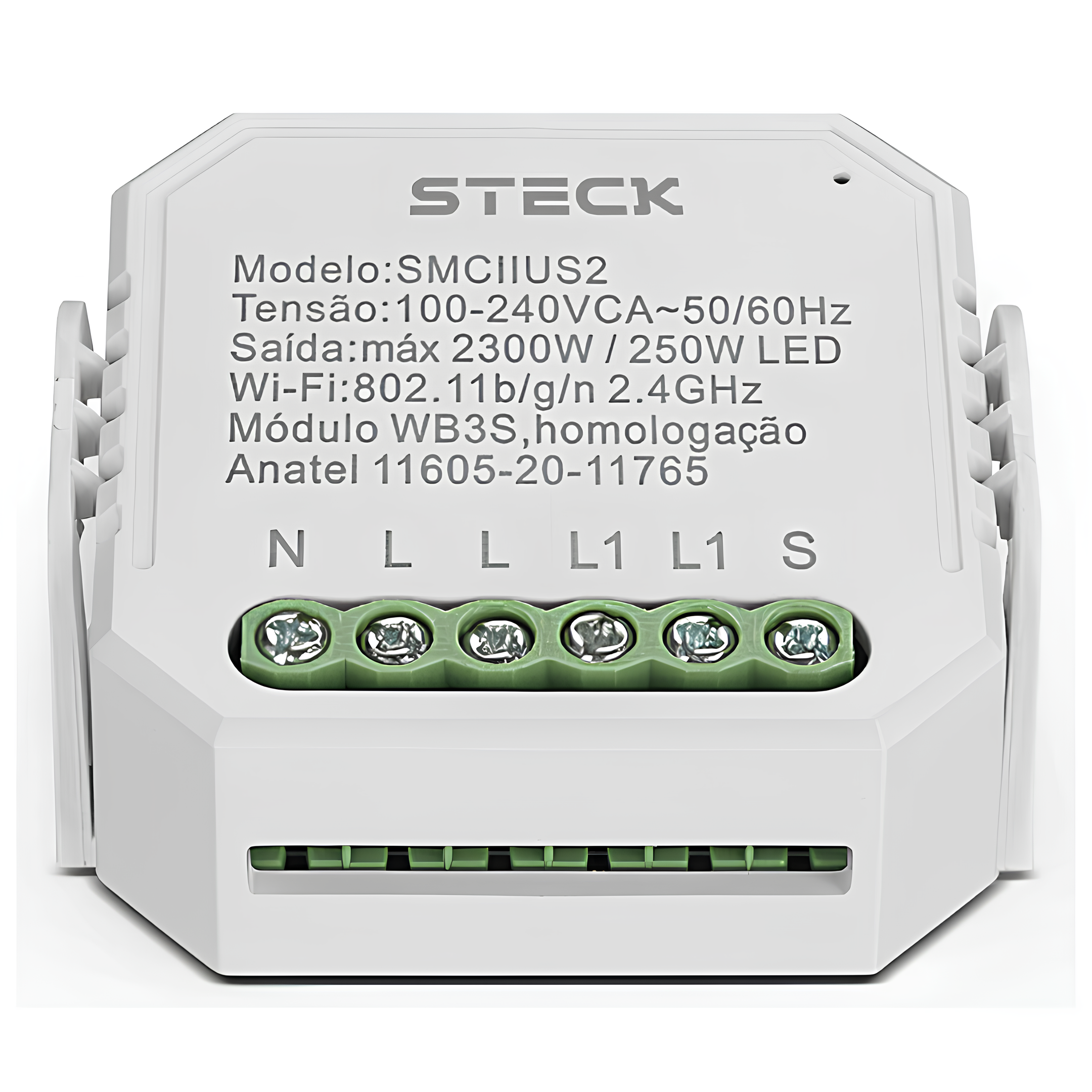 Modulo Interruptor Inteligente Mini 4X2" Smciius2 Steck