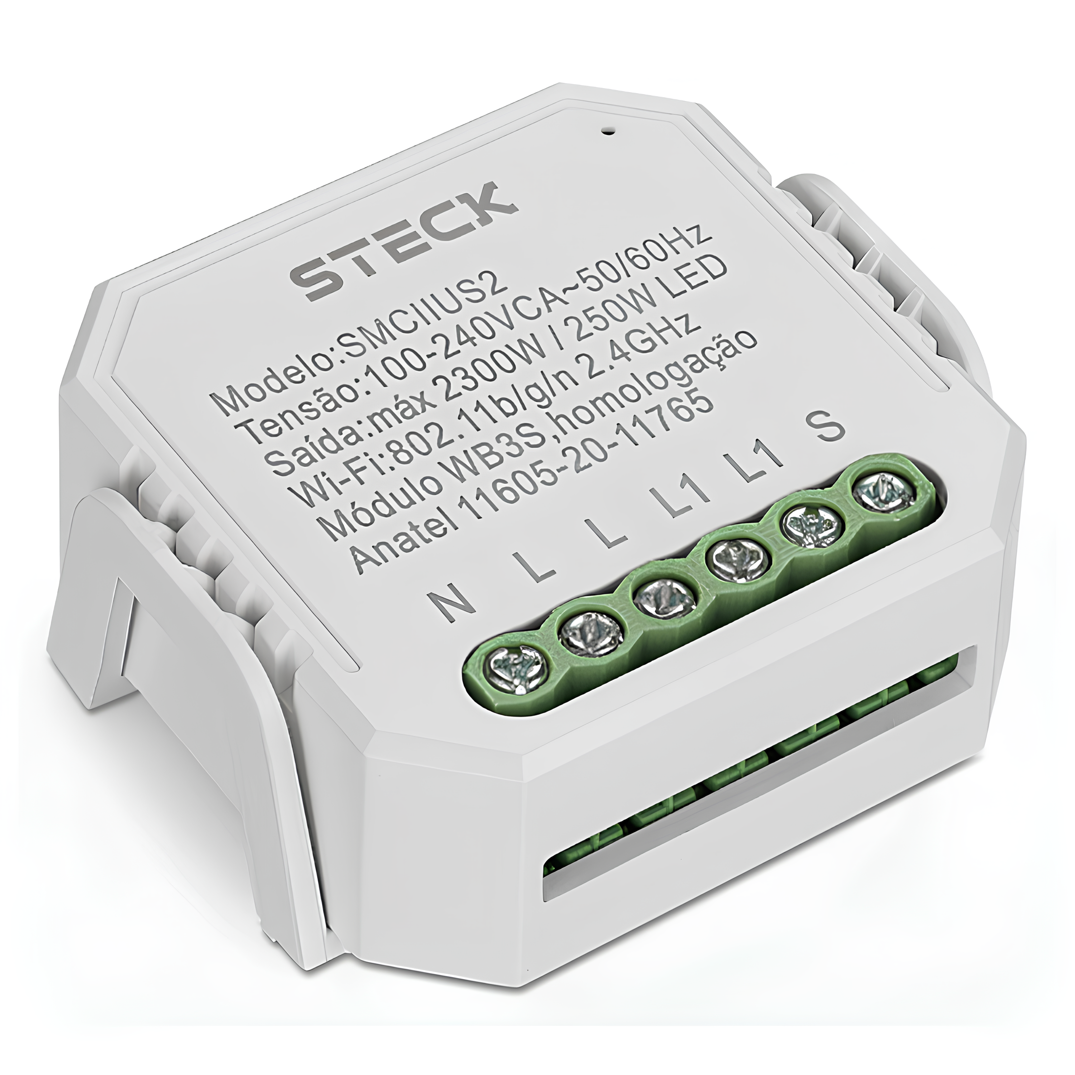 Modulo Interruptor Inteligente Mini 4X2" Smciius2 Steck