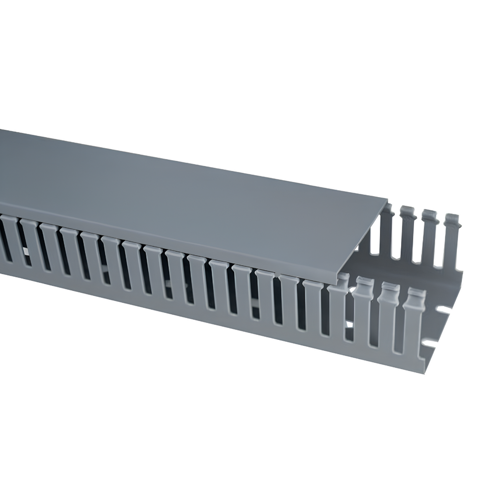 Canaleta Recortada Aberta Pvc Cinza 5X5X200Cm CR5050 Steck