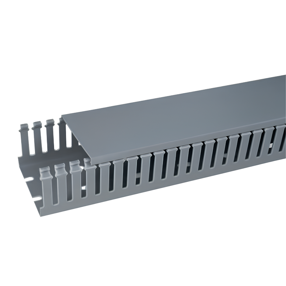 Canaleta Recortada Aberta Pvc Cinza 5X5X200Cm CR5050 Steck