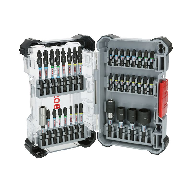 Jogo De Bits E Soquetes PRO Impact 36pcs Pick Click Bosch