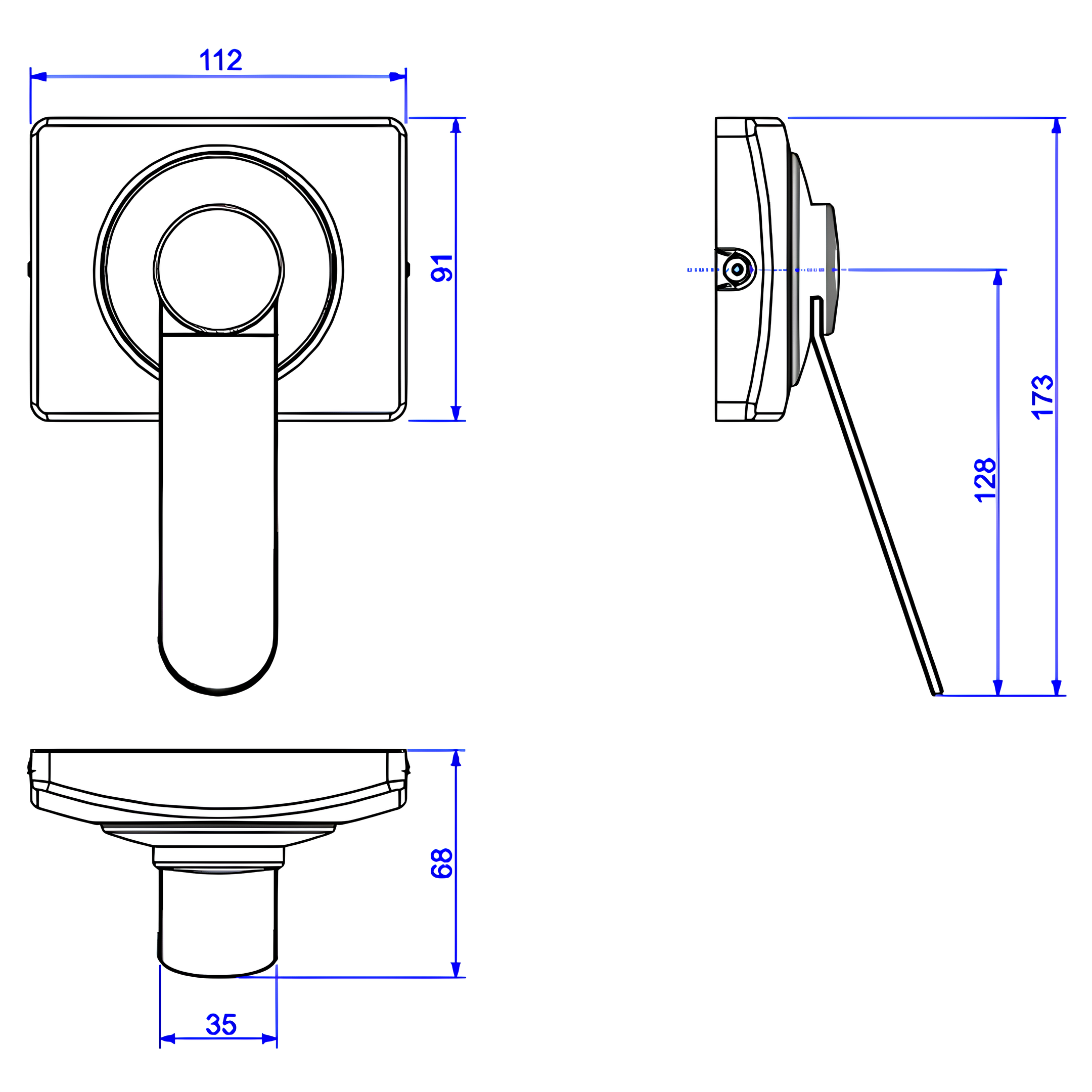 Acabamento Para Valvula De Descarga Cromado Hydra Eco Conforto 4900.C.CONF Deca