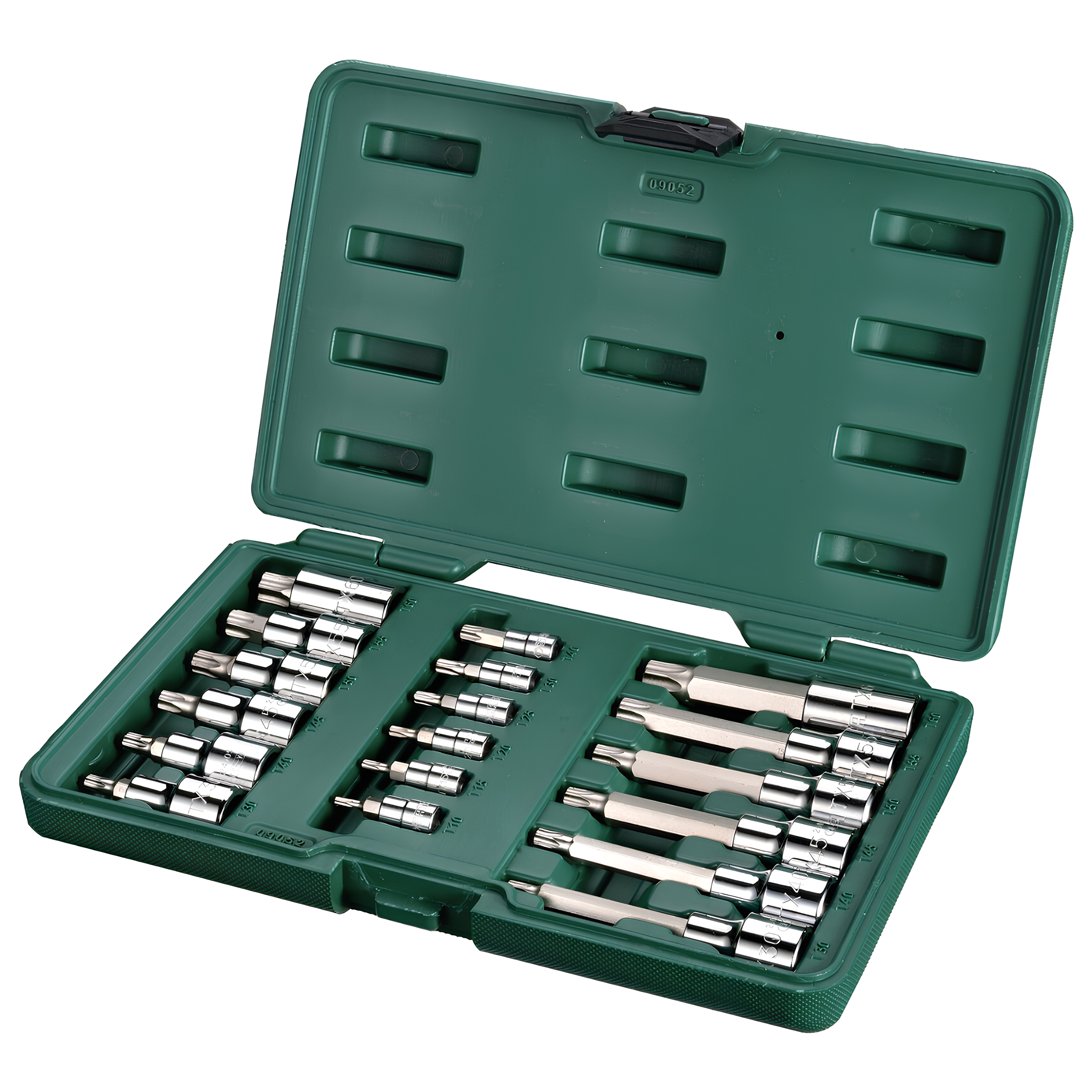 Jogo Soquete Bits Torx 1/4 1/2 18Pcs St09052sj Sata