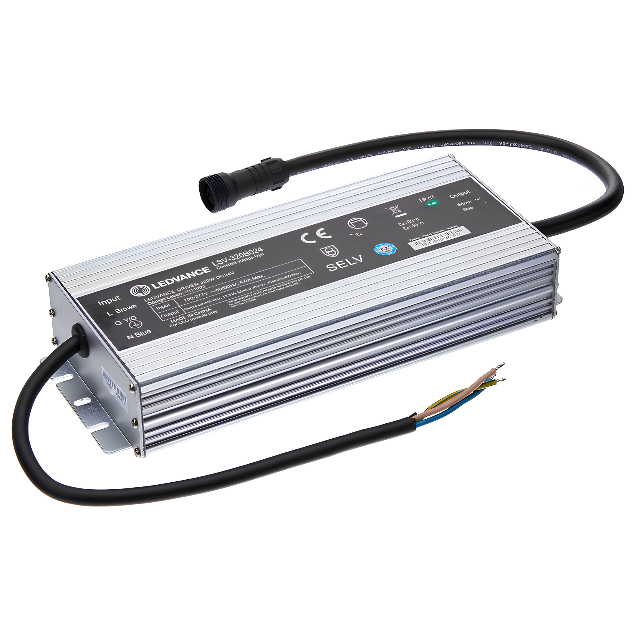 Fonte Driver Externo Aluminio 24V 320W Ip67 Bivolt Ledvance