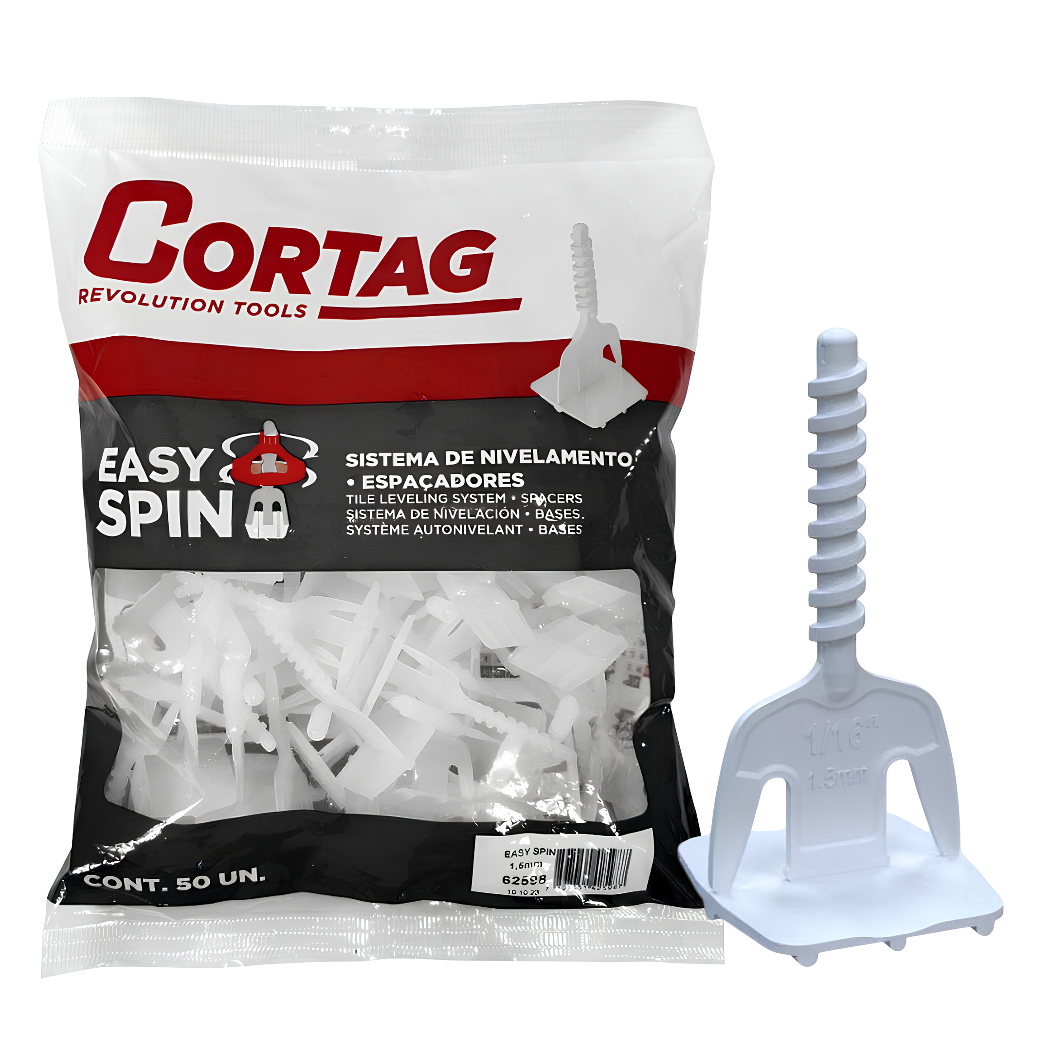 Espaçador Sistema Easy Spin 1,5Mm (50 Un) 62598 Cortag