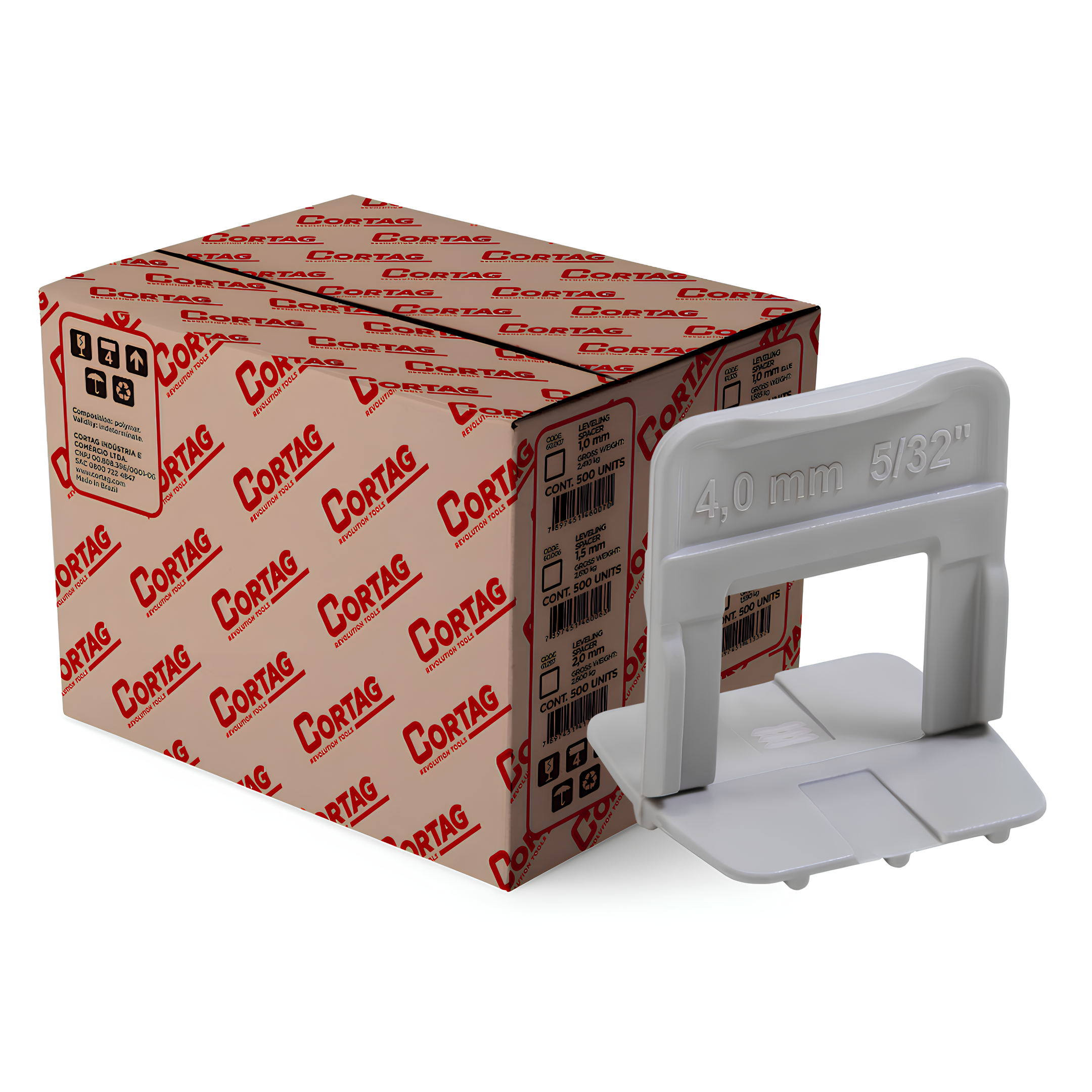 Espaçador Sistema Eco Creme 4Mm (500 Un) 62643 Cortag