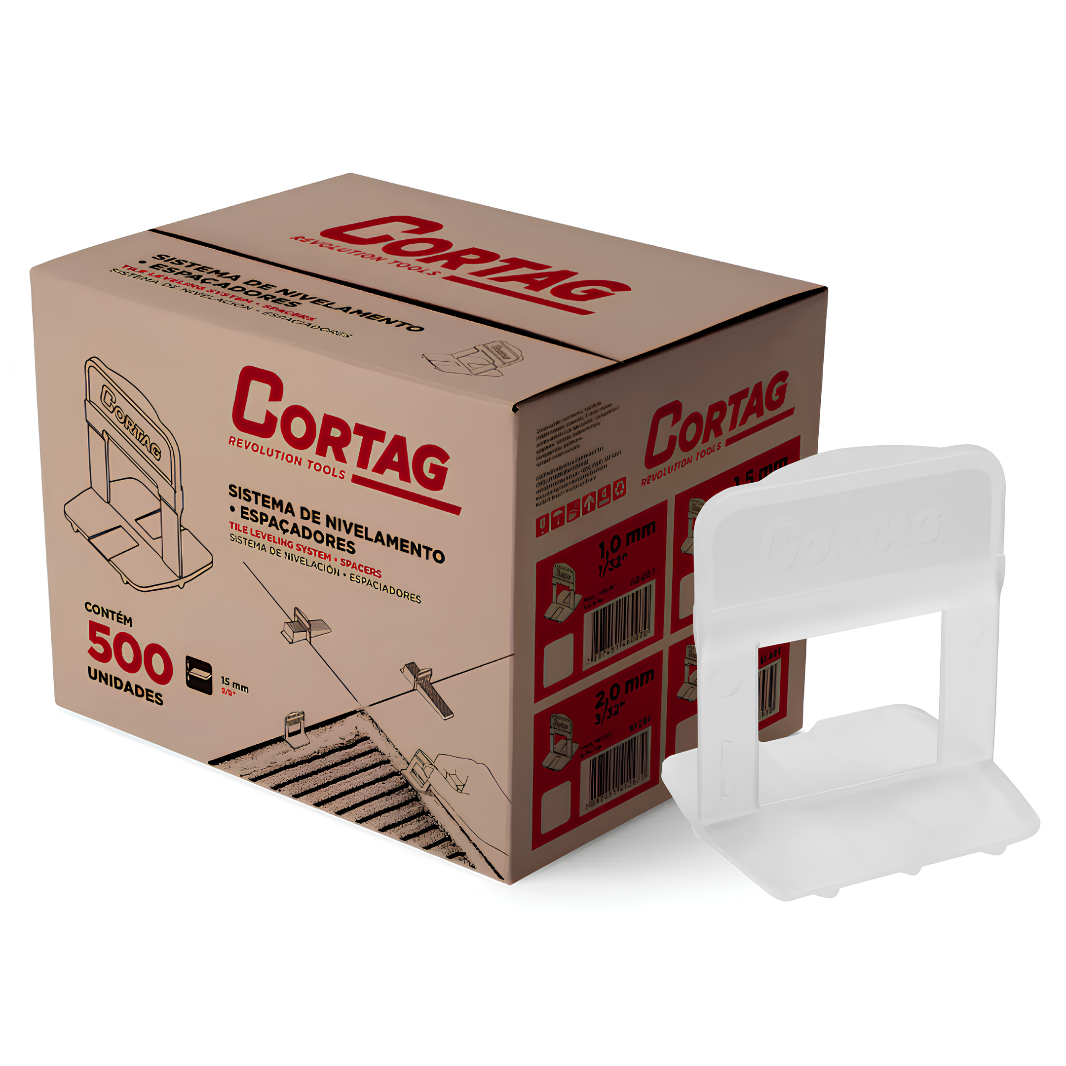 Espaçador Sistema Tradicional 1,5Mm (500 Un) 62406 Cortag