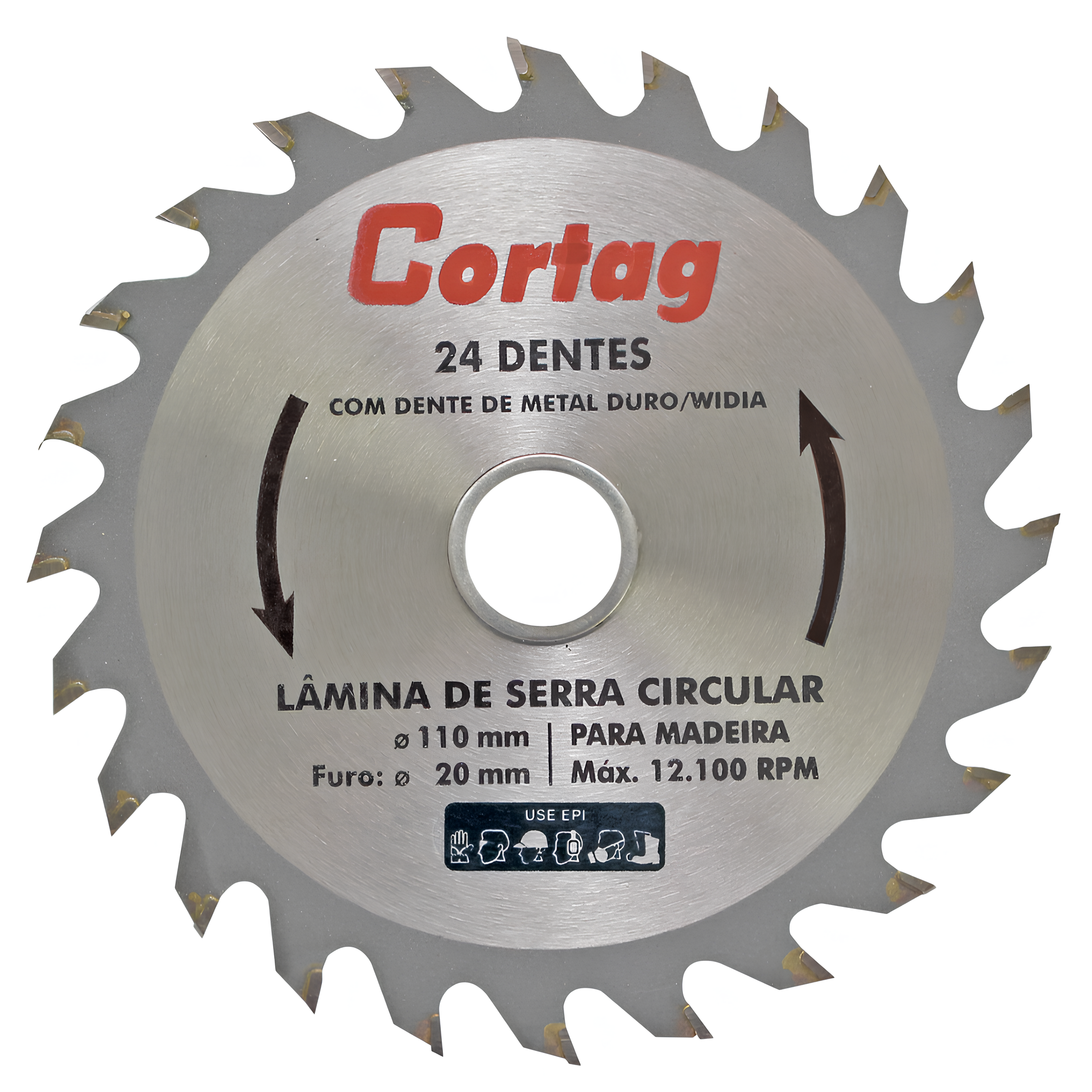 Disco Diamantado Lamina De Serra Circular 24D 110Mm 60864 Cortag