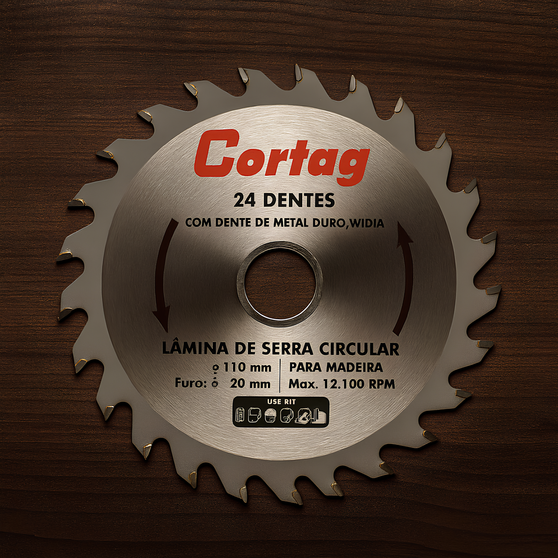 Disco Diamantado Lamina De Serra Circular 24D 110Mm 60864 Cortag
