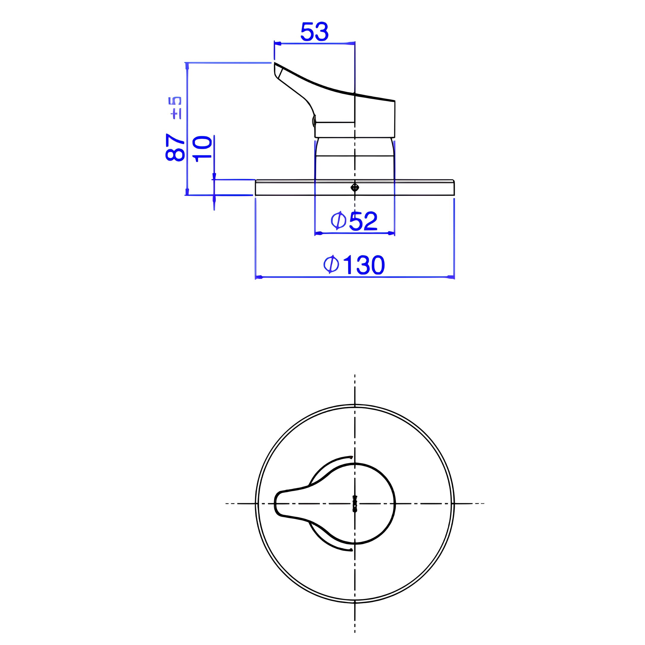 Acabamento Monocomando De Chuveiro Alta E Baixa Pressão Cromado Gama 4993.C13.CHU Deca