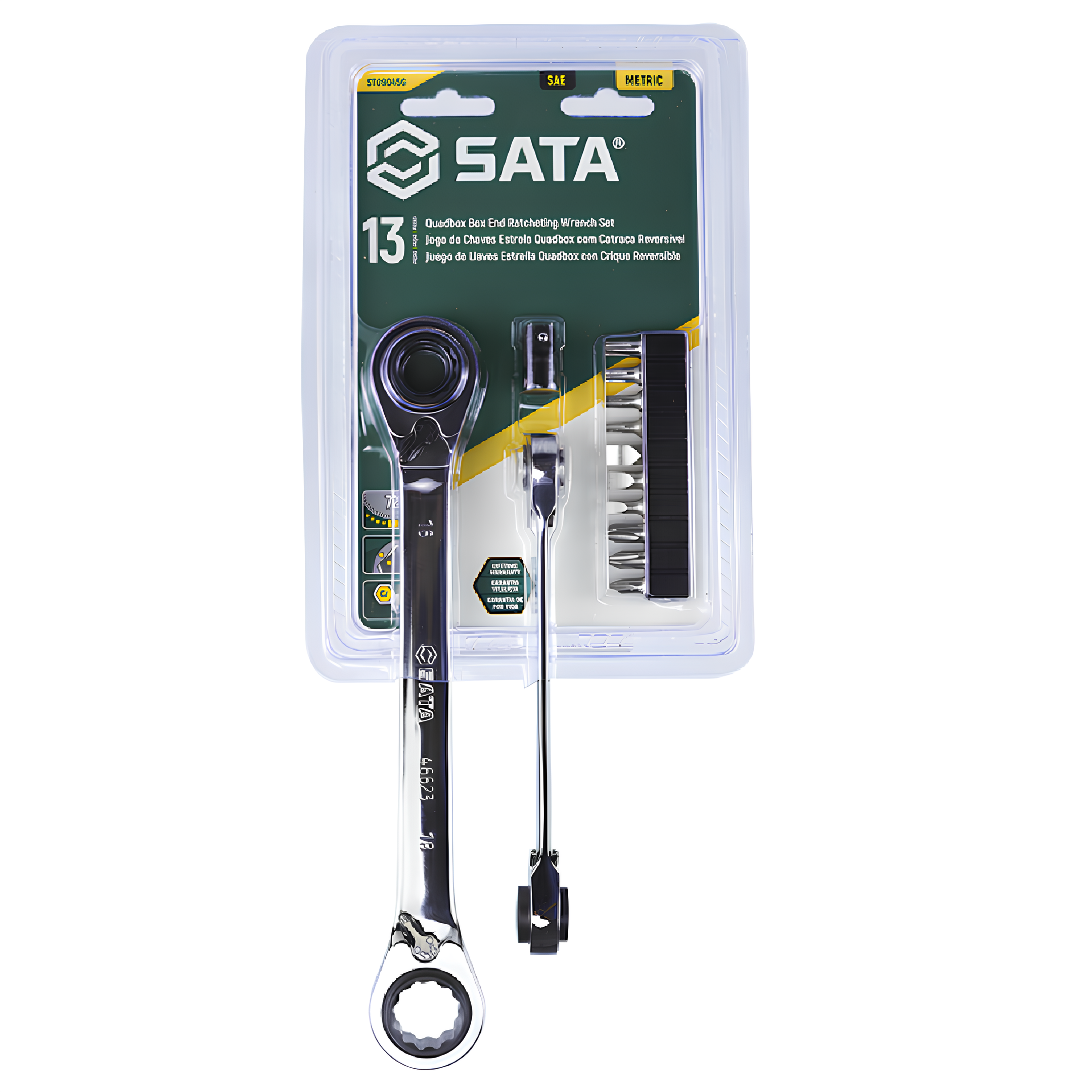 Jogo De Chave Quadbox Com Bit 8-19Mm 13 Peças ST09045G Sata