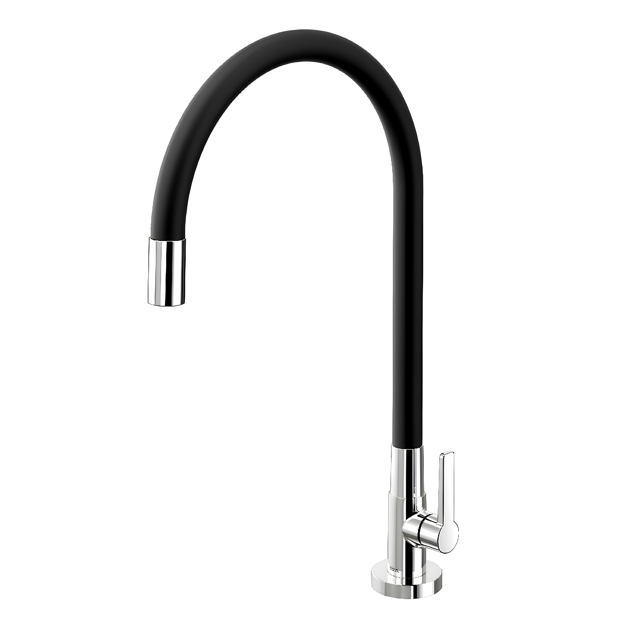 Torneira Bica Alta De Mesa Para Cozinha Galiflex Pt/Cr Docol