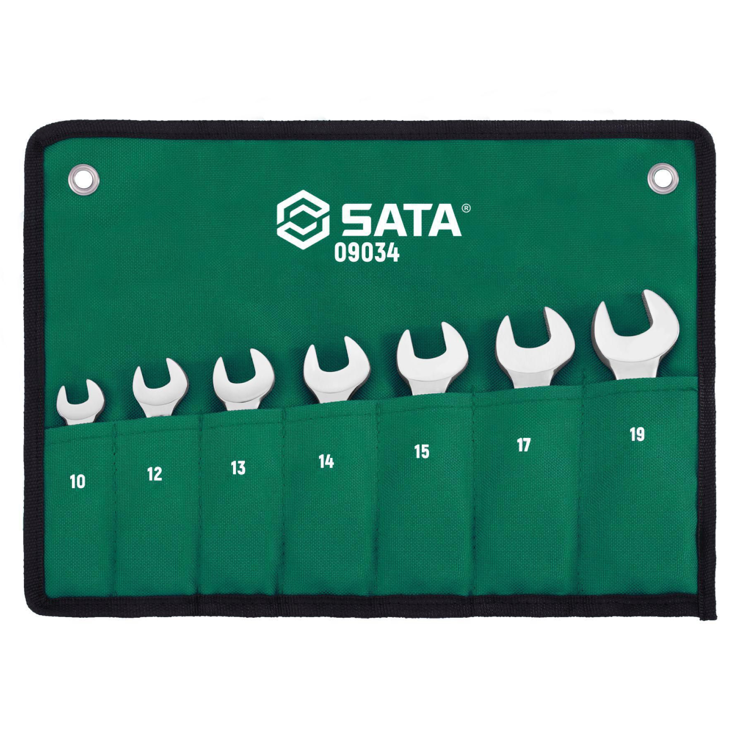 Jogo Chaves Combinadas Curta 7Pçs 10 À 19Mm St09034 Sata