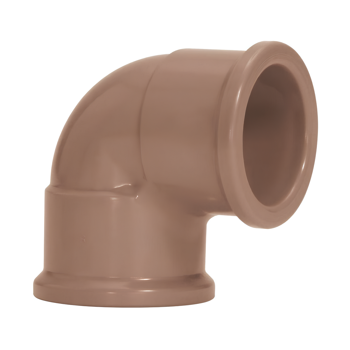 Joelho Soldável C/ Rosca 90° 20mm x 1/2" Pvc Marrom Amanco