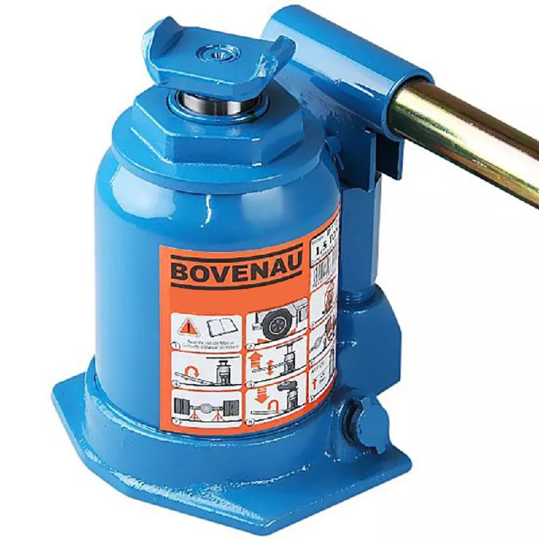 Macaco Hidráulico Garrafa 1,5 Toneladas 1300RP Bovenau Azul