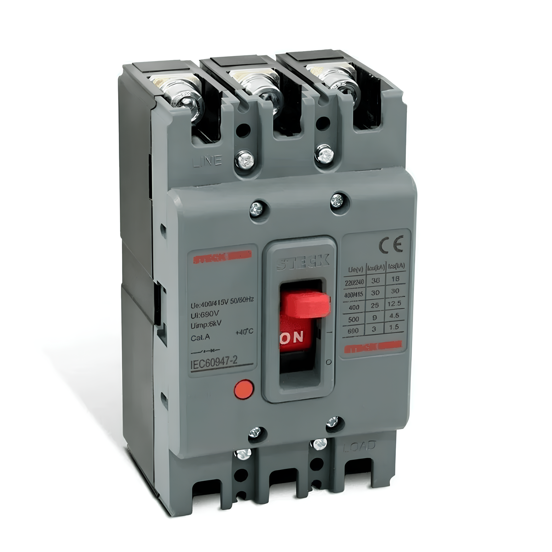 Disjuntor Tripolar 350A 690V Série S400 Caixa Moldada Sdjs350 Steck