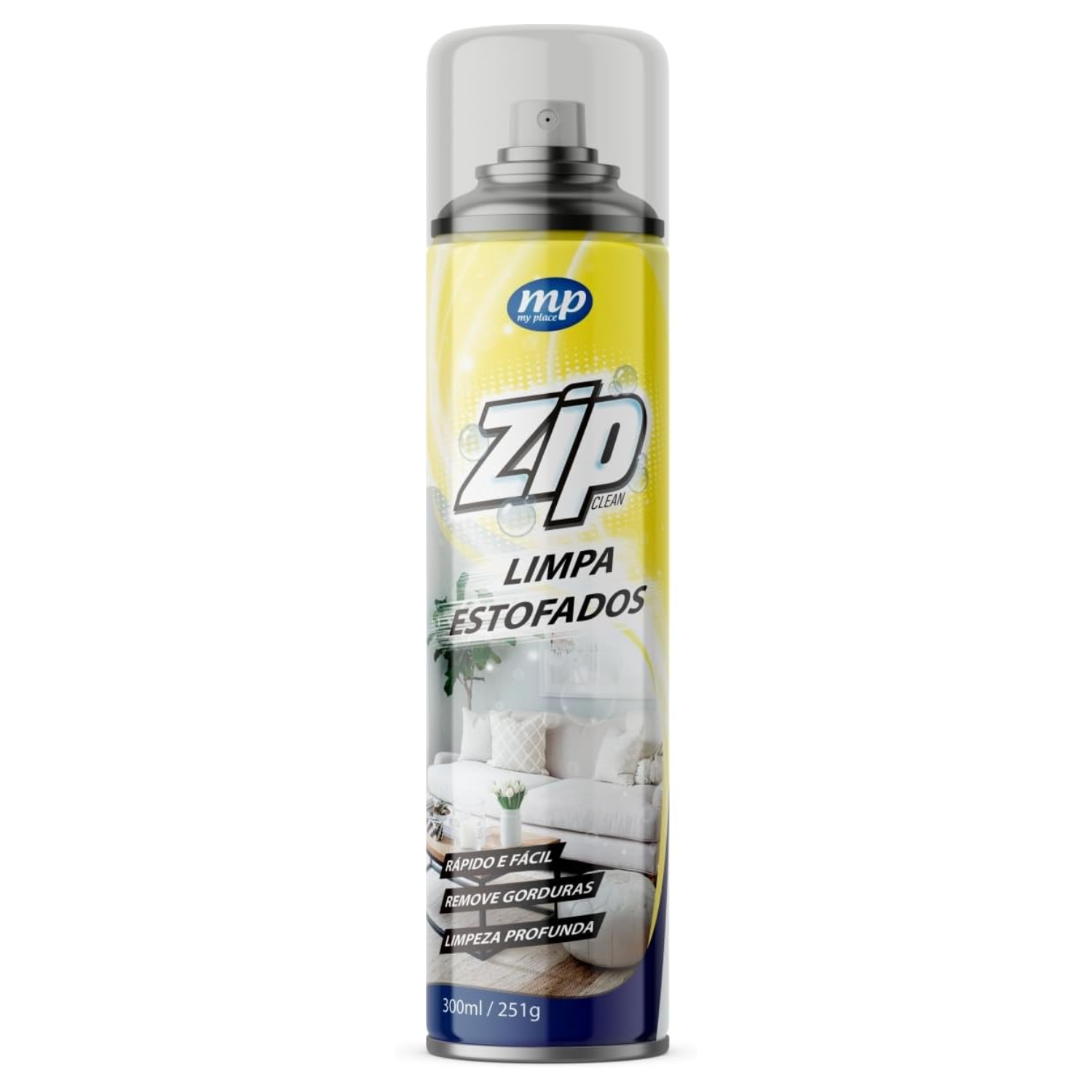 Limpa Estofado Spray Zip 300ml Clean AE2500011 Mundial Prime