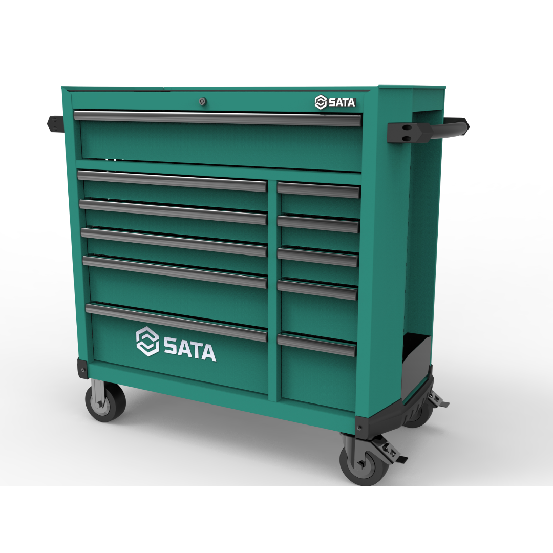 Carro Para Ferramenta Com 11 Gavetas Verde St95114g Sata