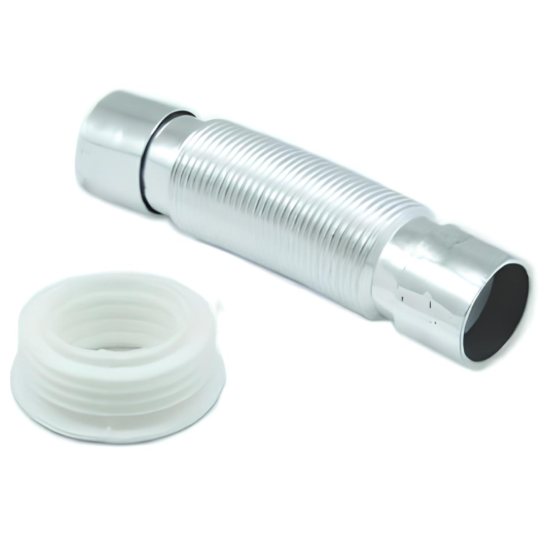 Tubo De Ligação Para Bacia Cromado 1 1/2" Com Spud Cipla